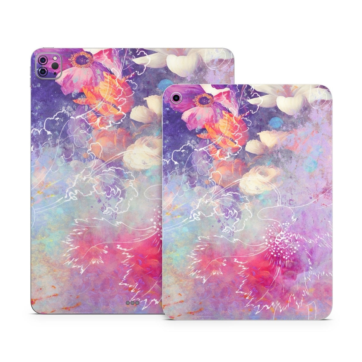 Sketch Flowers Lily - Apple iPad Skin