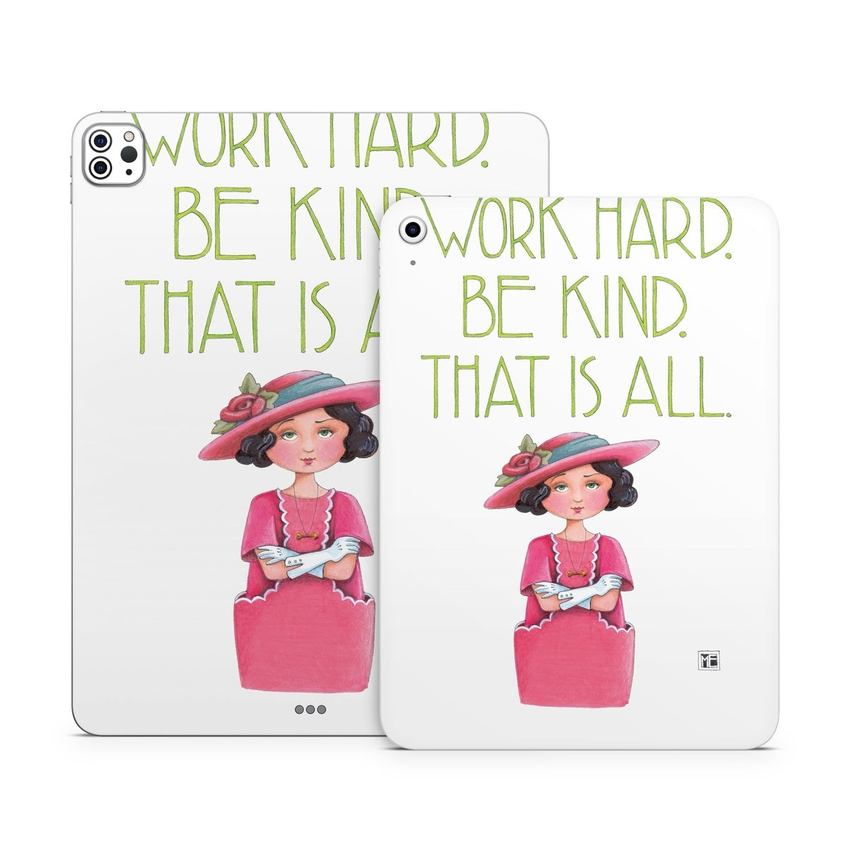 Work Hard - Apple iPad Skin