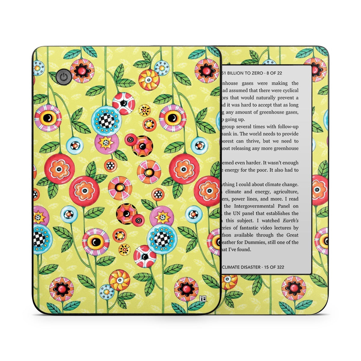 Button Flowers - Kobo Clara 2E Skin