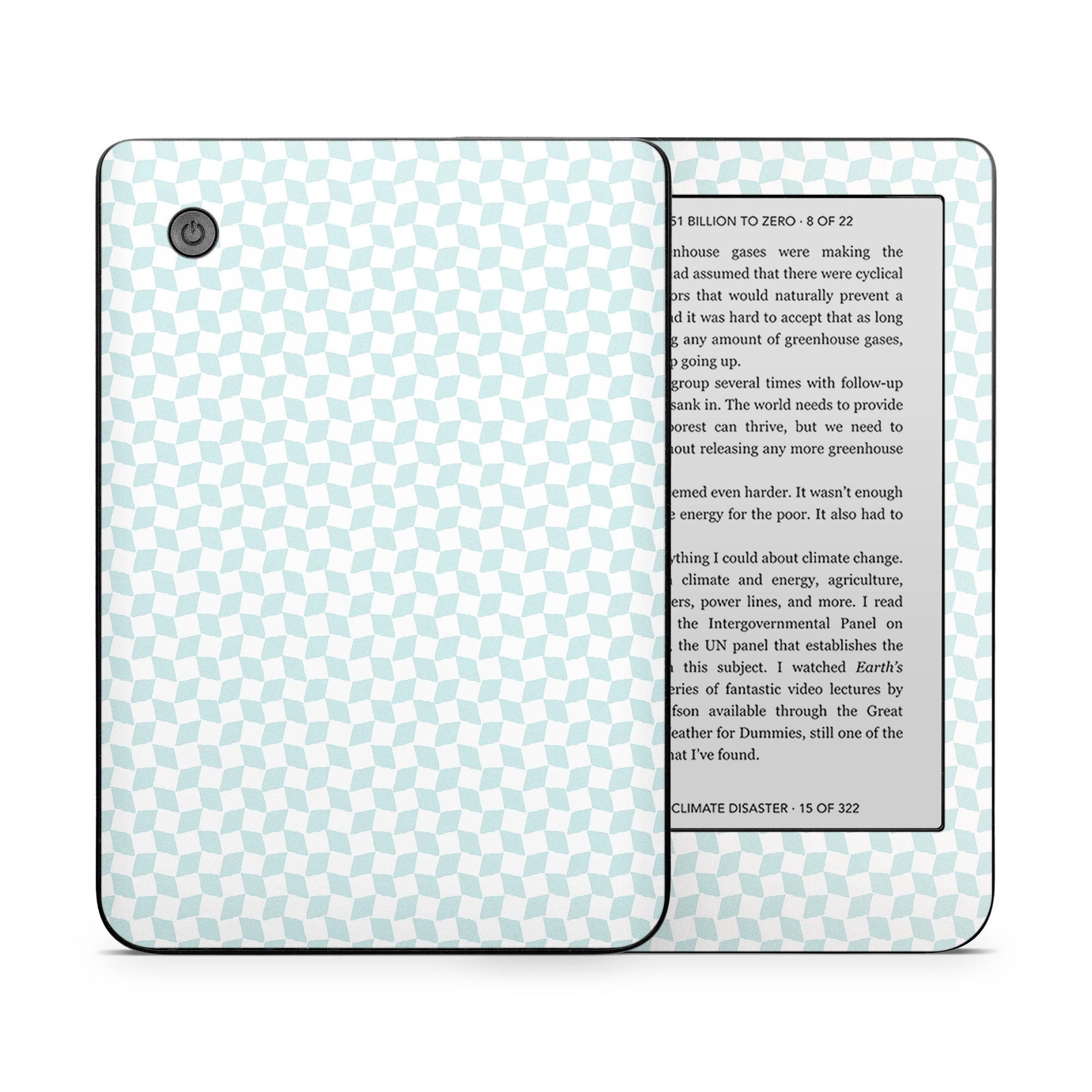 Checker Light Blue - Kobo Clara 2E Skin