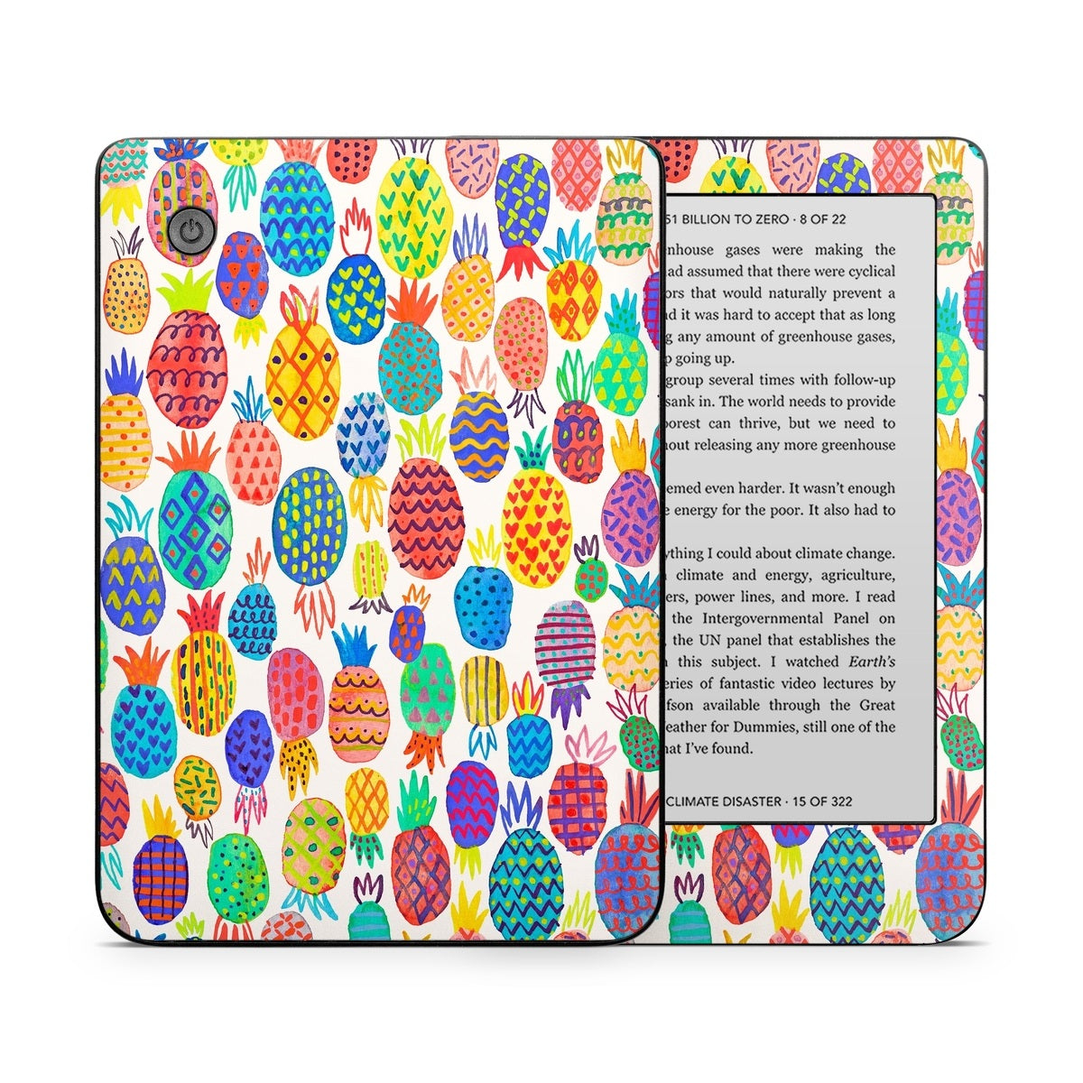 Colorful Pineapples - Kobo Clara 2E Skin