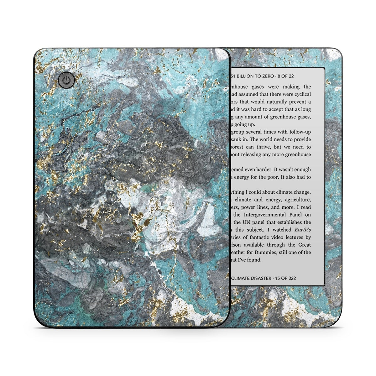 Gilded Glacier Marble - Kobo Clara 2E Skin