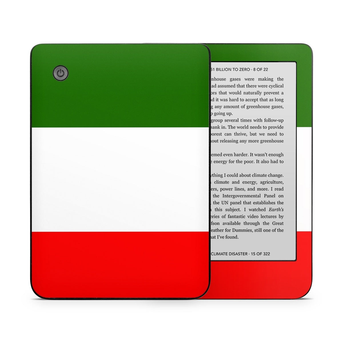 Italian Flag - Kobo Clara 2E Skin