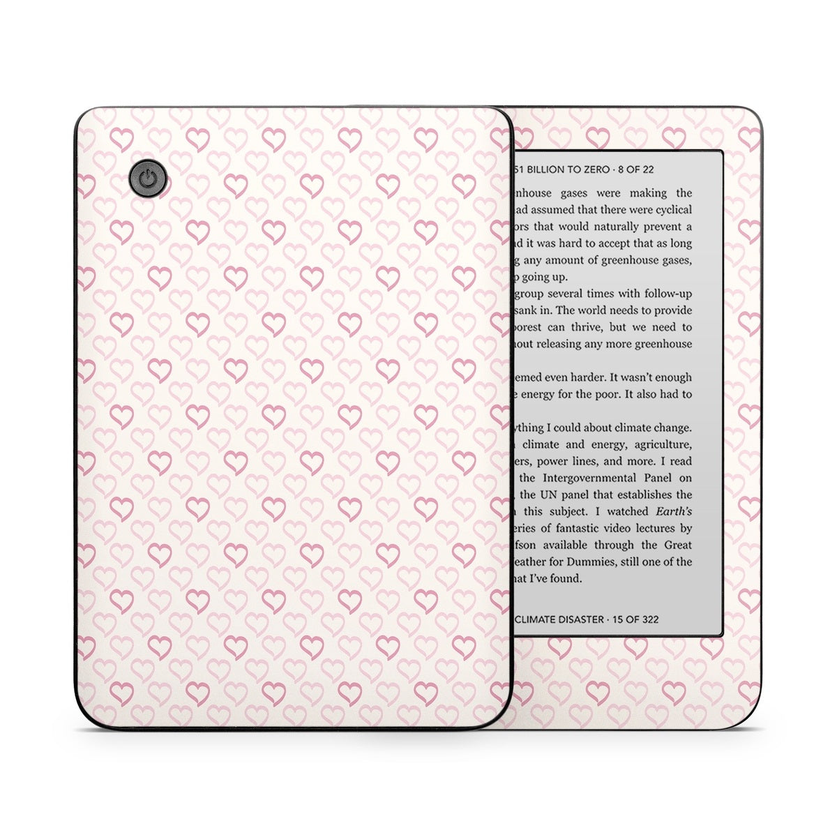 Patterned Hearts - Kobo Clara 2E Skin