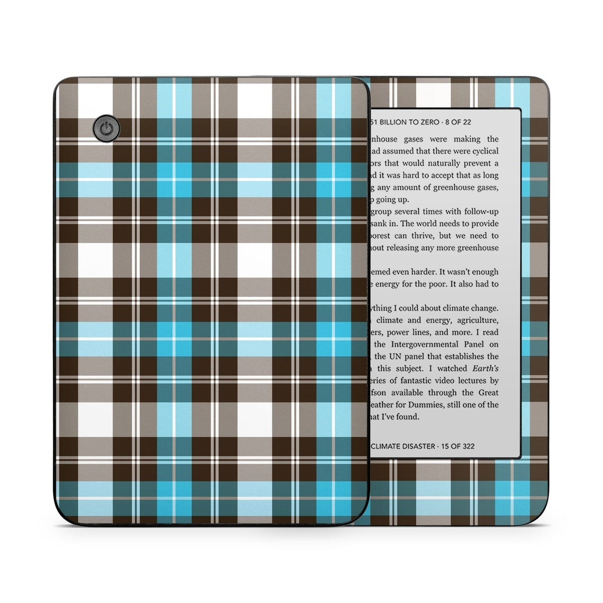 Turquoise Plaid - Kobo Clara 2E Skin