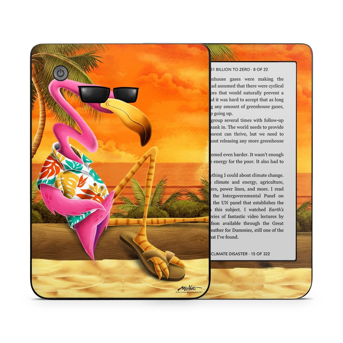 Sunset Flamingo - Kobo Clara 2E Skin