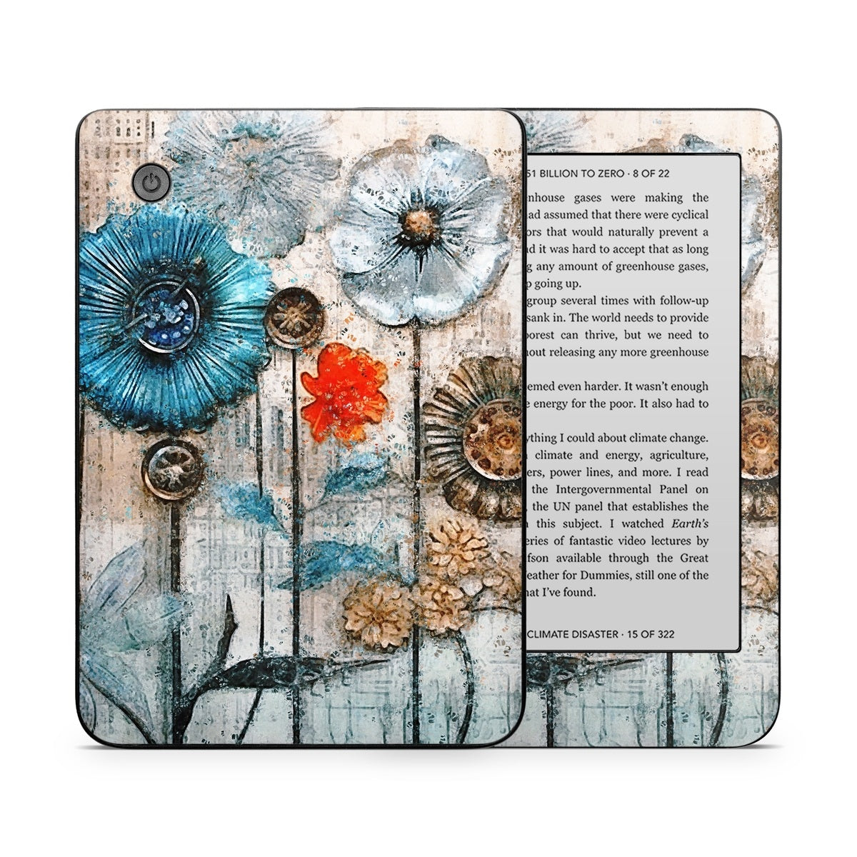 Steampunk Flowers - Kobo Clara 2E Skin