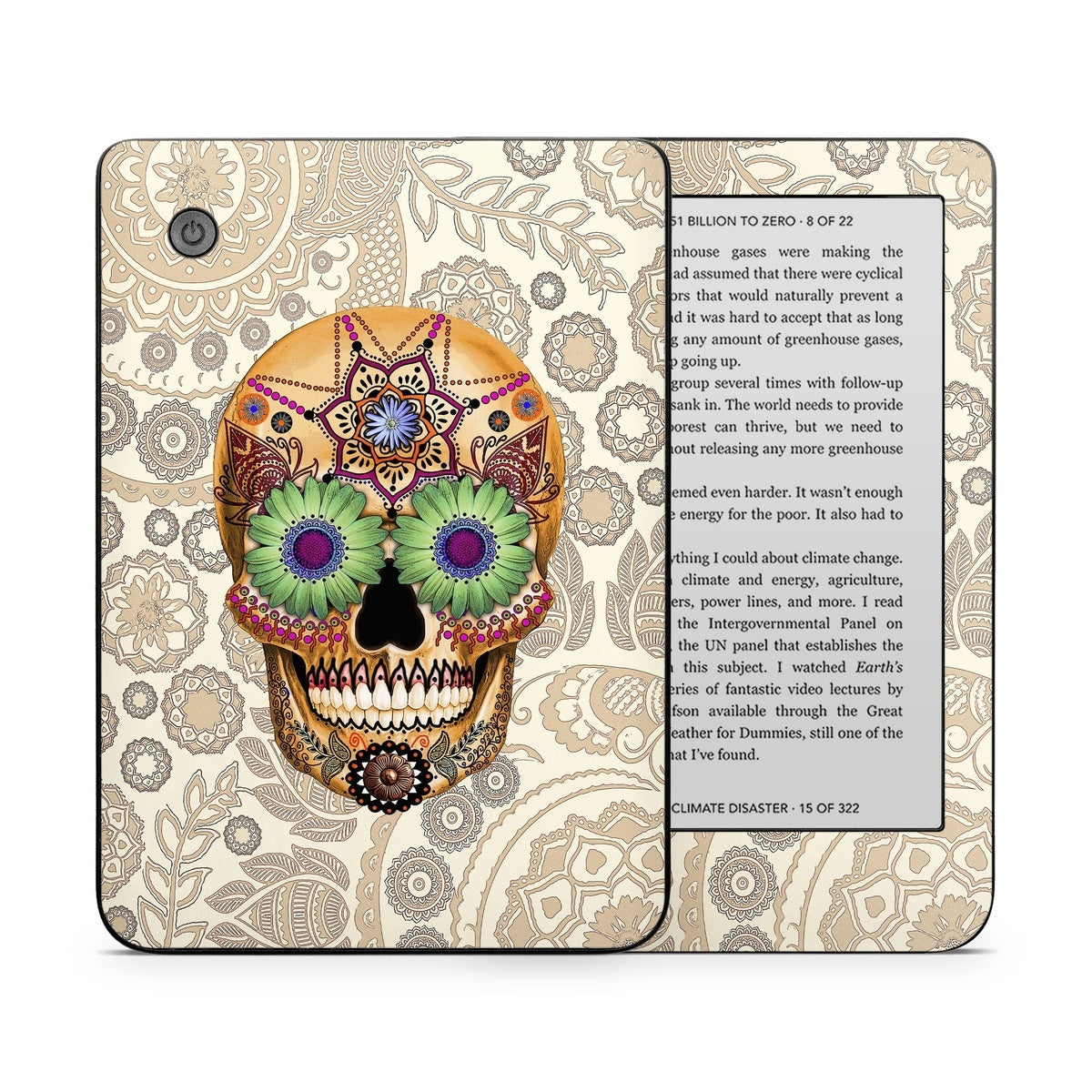 Sugar Skull Bone - Kobo Clara 2E Skin