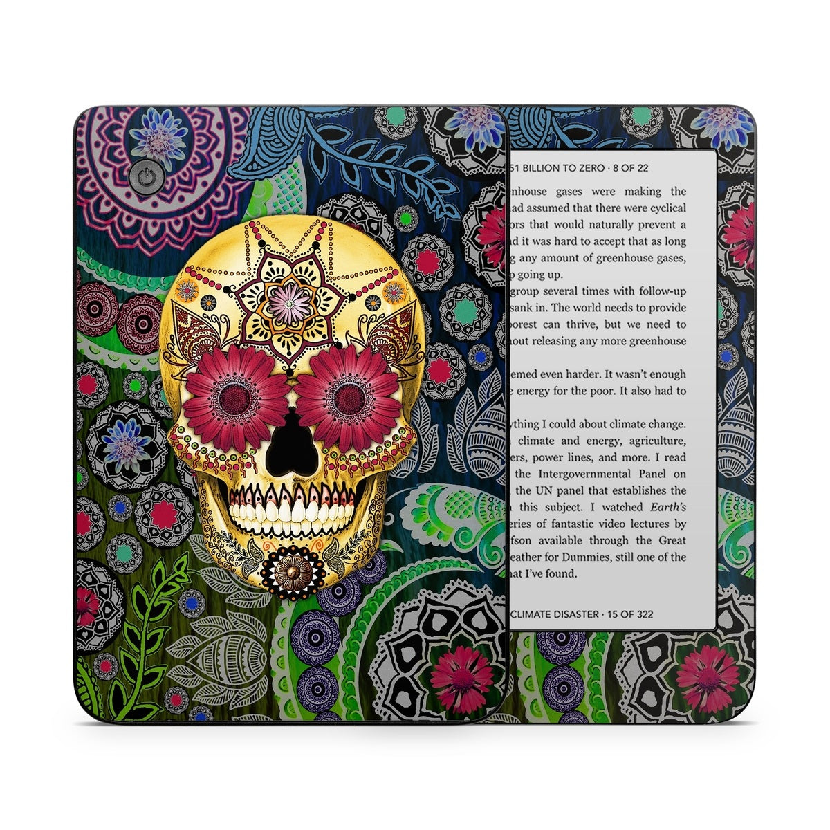 Sugar Skull Paisley - Kobo Clara 2E Skin