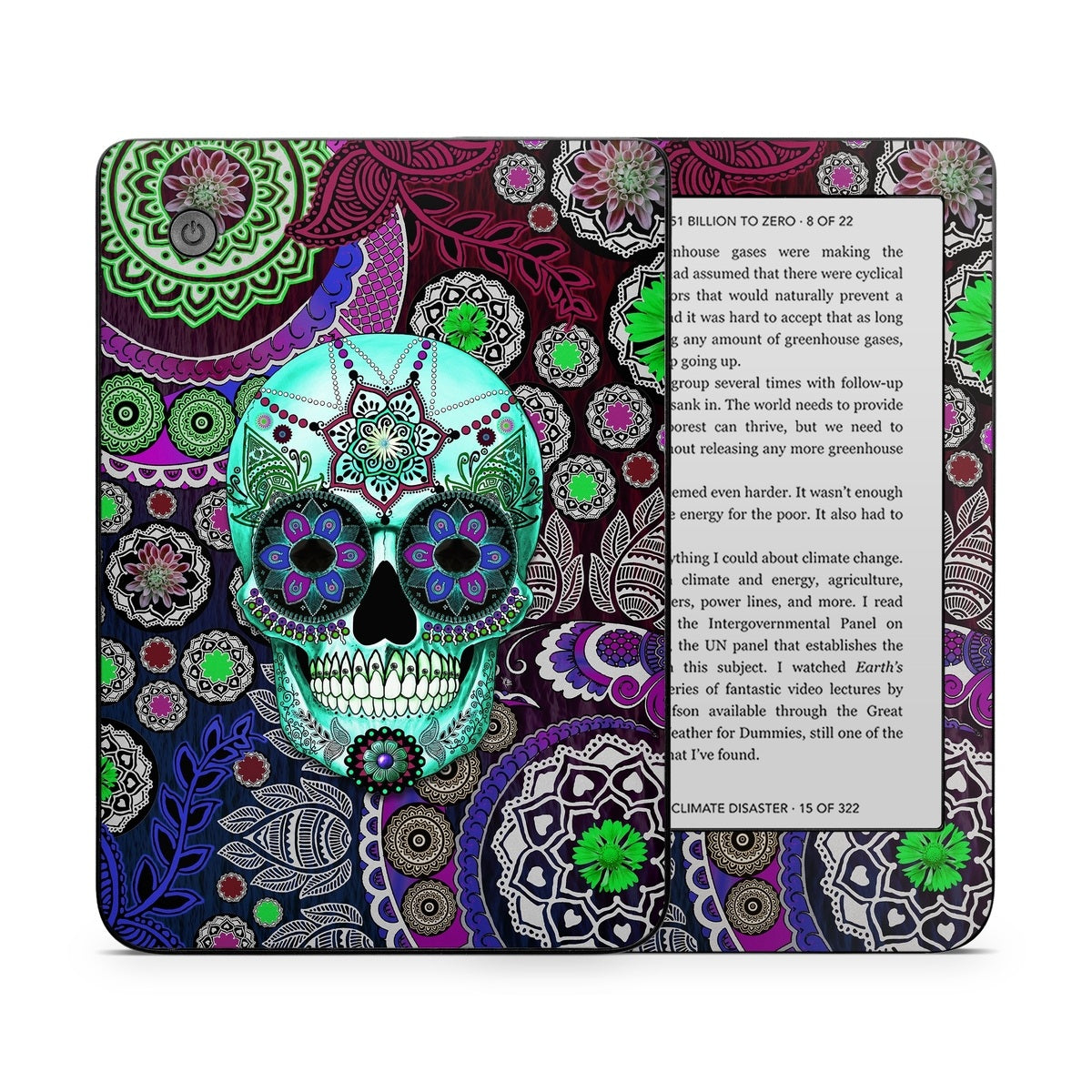 Sugar Skull Sombrero - Kobo Clara 2E Skin