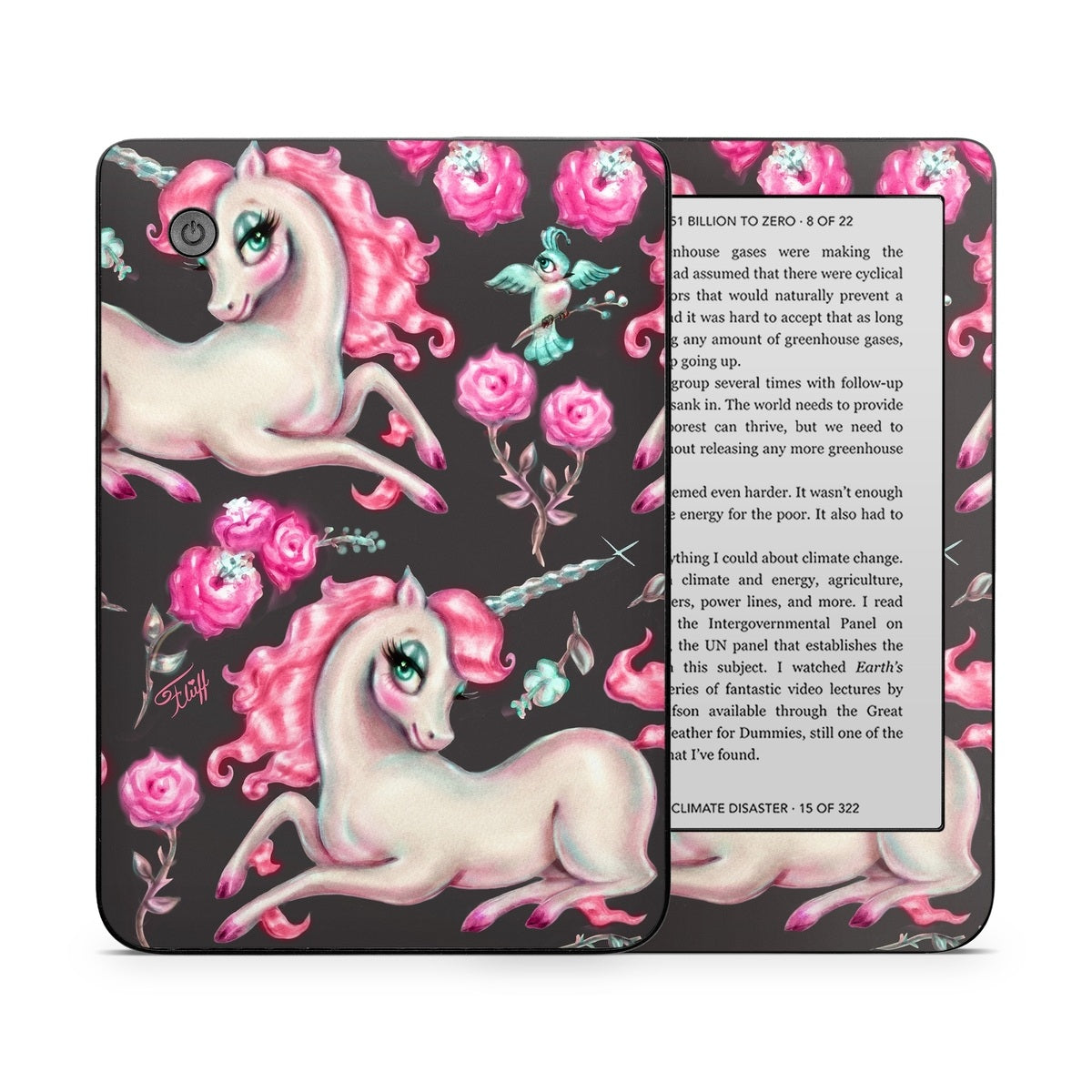 Unicorns and Roses - Kobo Clara 2E Skin