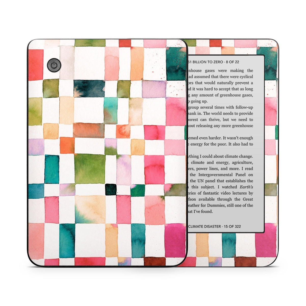 Watercolor Squares - Kobo Clara 2E Skin