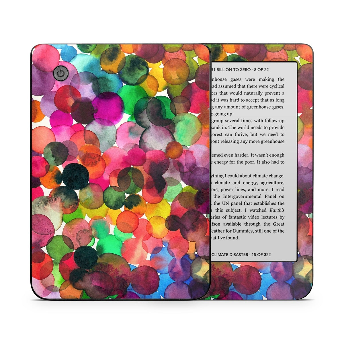 Watercolor Drops - Kobo Clara 2E Skin