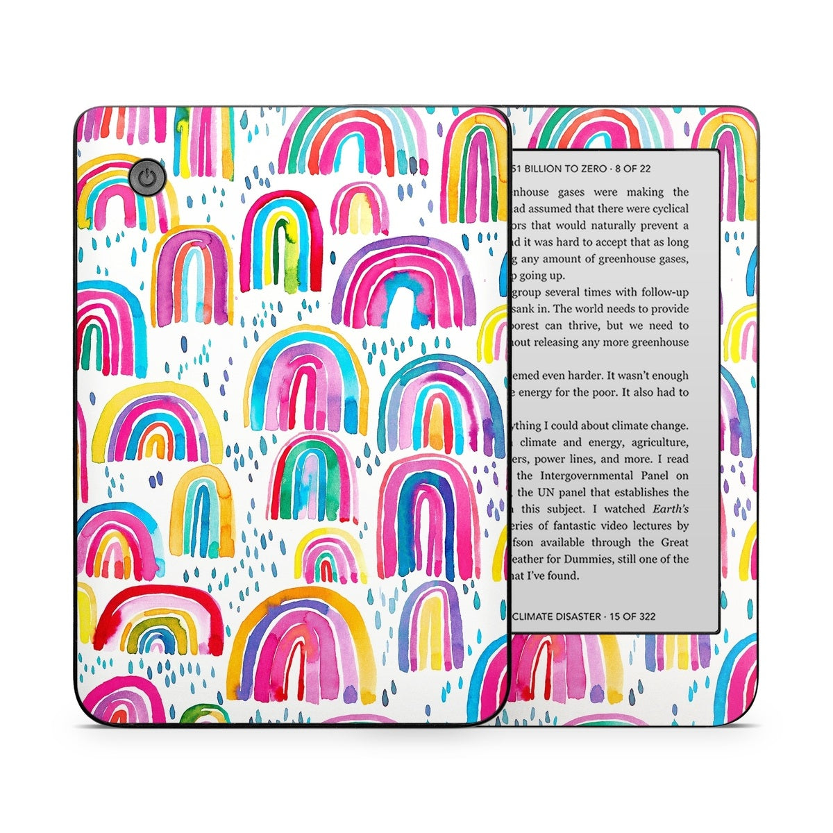 Watercolor Rainbows - Kobo Clara 2E Skin