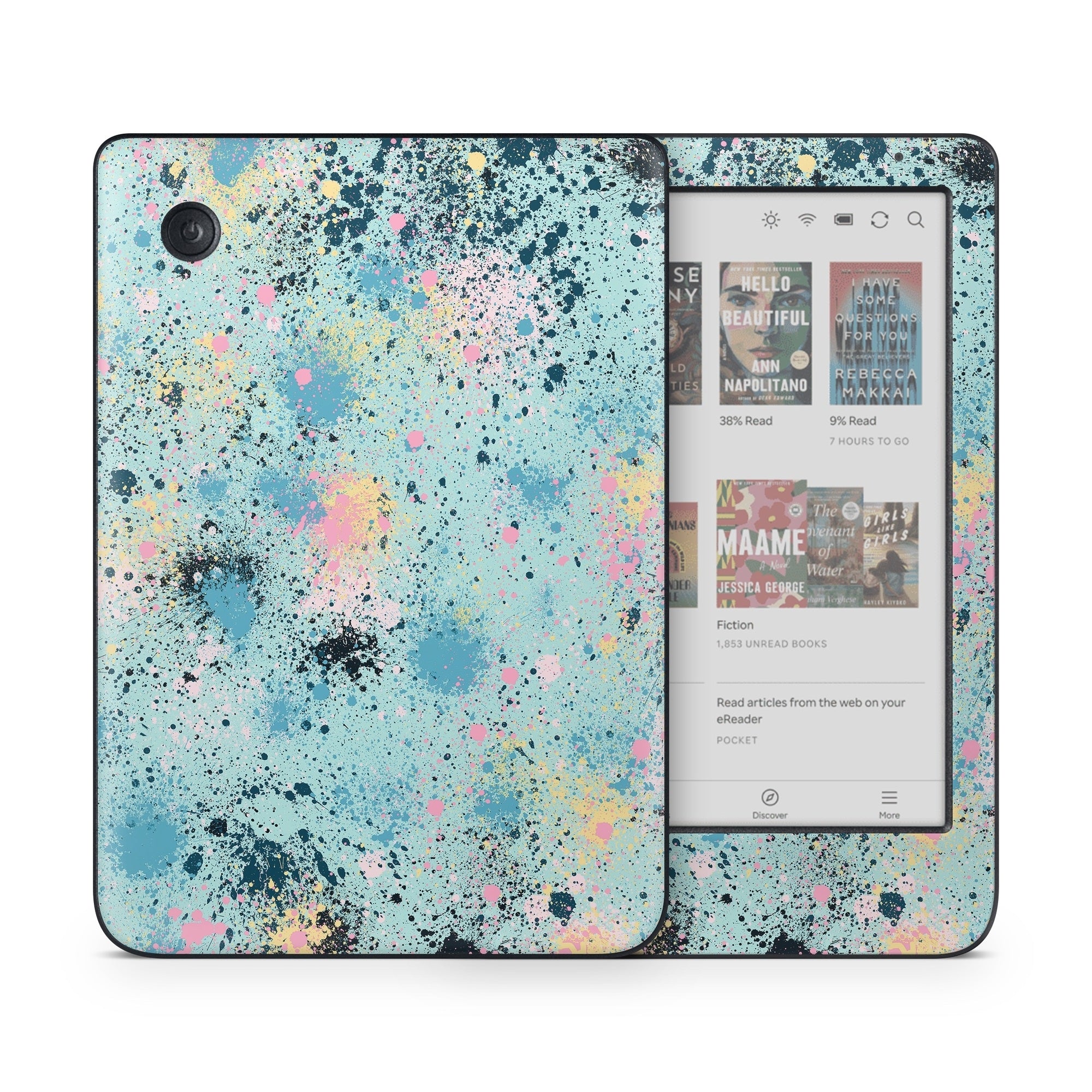 Abstract Ink Splatter - Kobo Clara Colour Skin