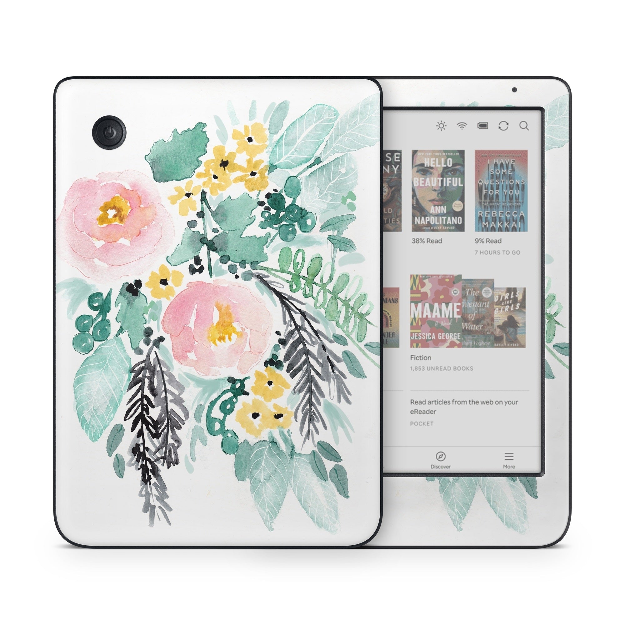 Blushed Flowers - Kobo Clara Colour Skin