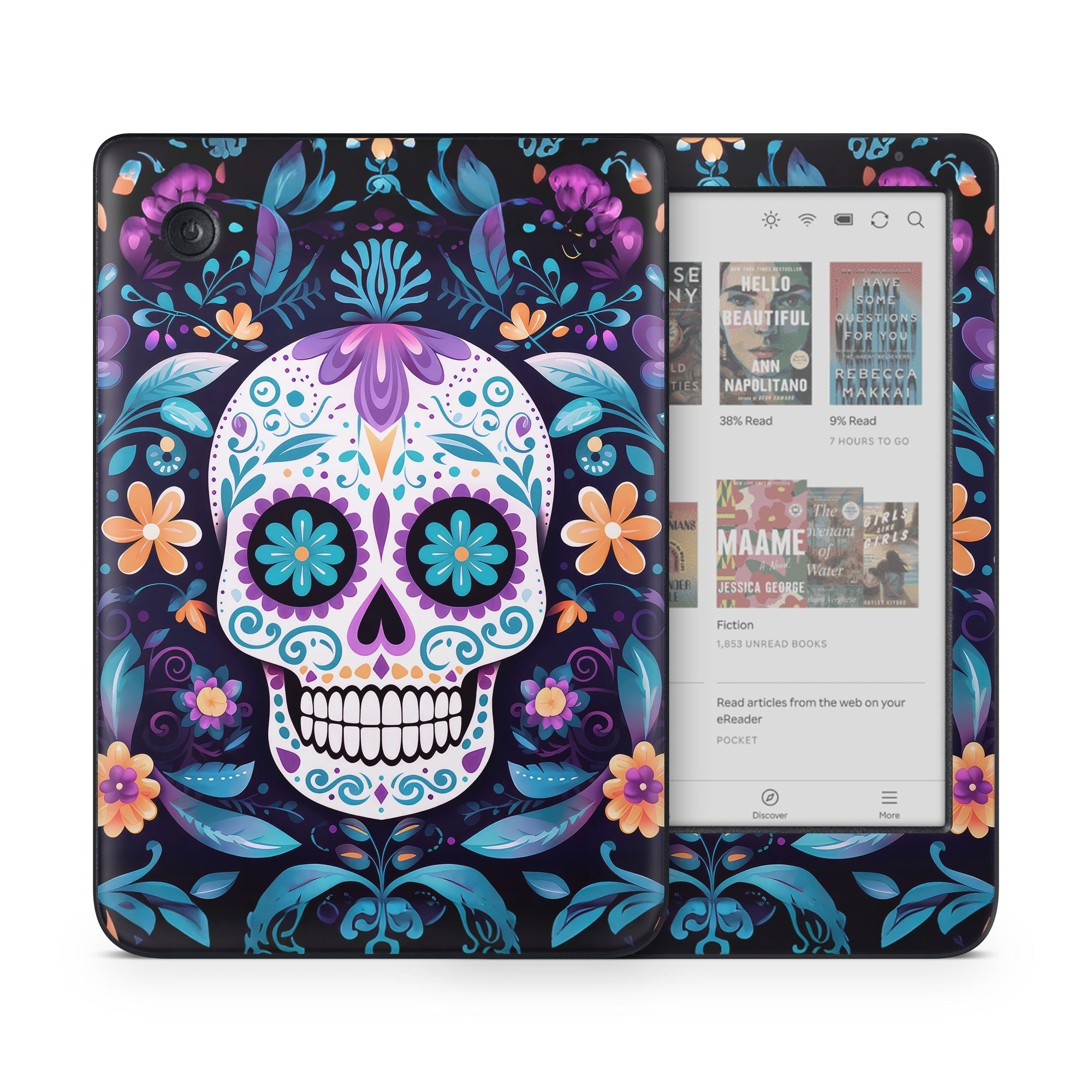 Calavera Azul - Kobo Clara Colour Skin