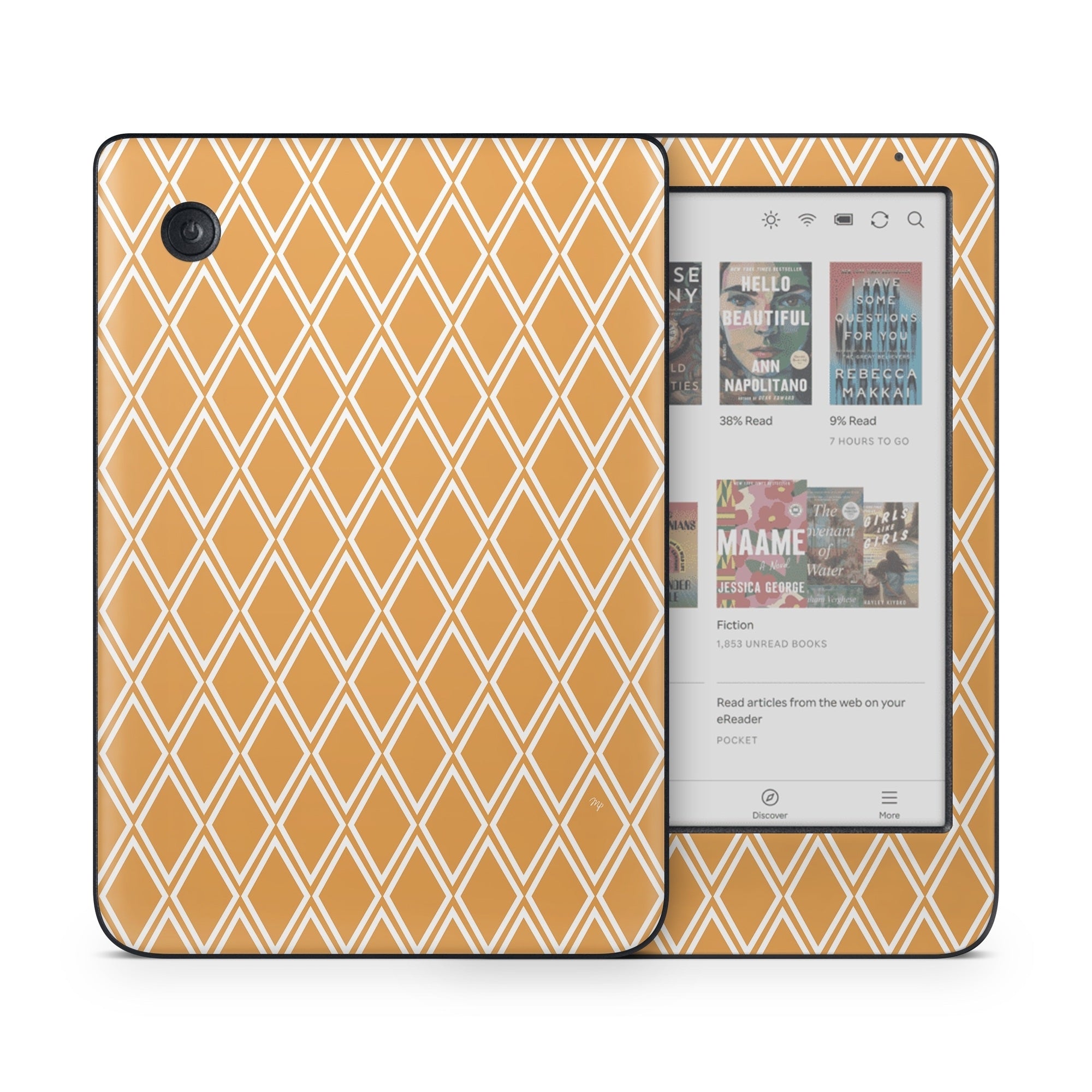 Orange Checks - Kobo Clara Colour Skin