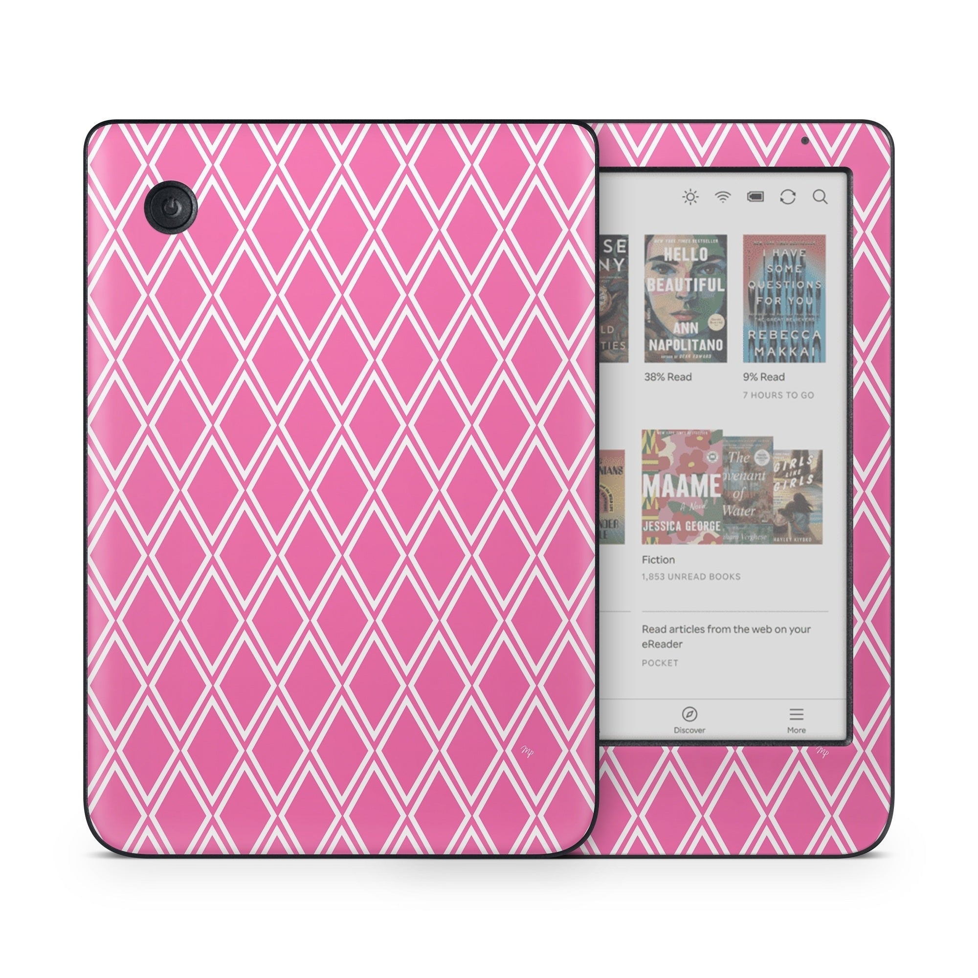 Pink Checks - Kobo Clara Colour Skin