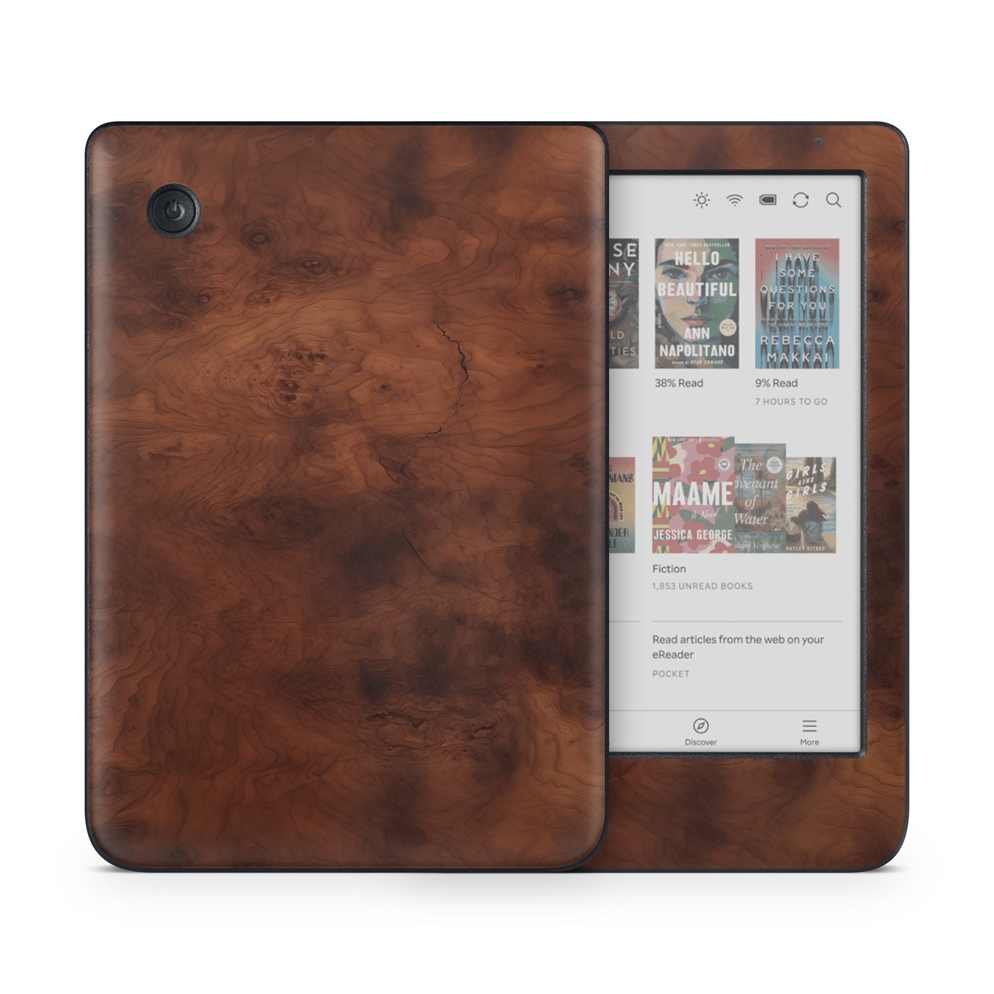 Dark Burlwood - Kobo Clara Colour Skin