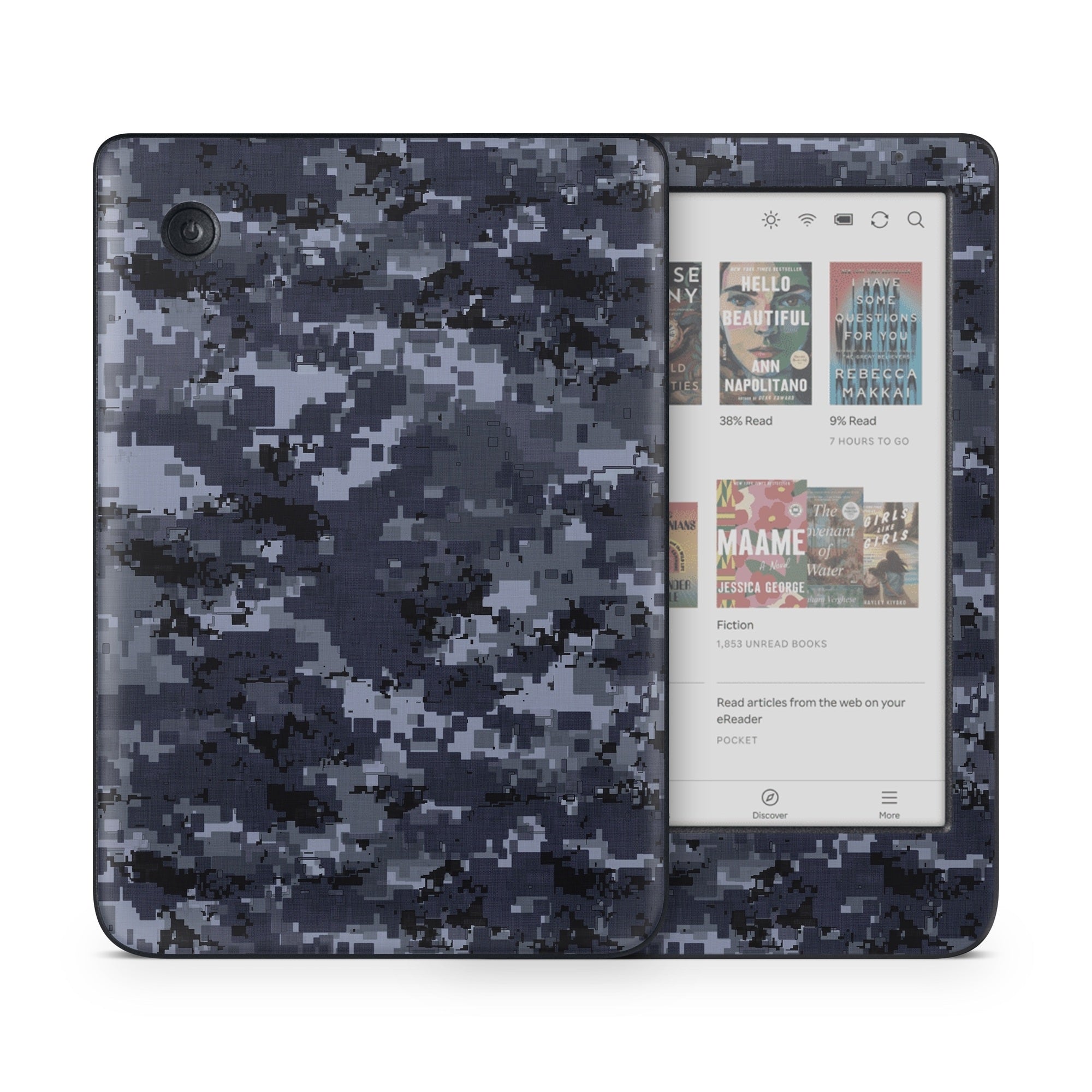 Digital Navy Camo - Kobo Clara Colour Skin