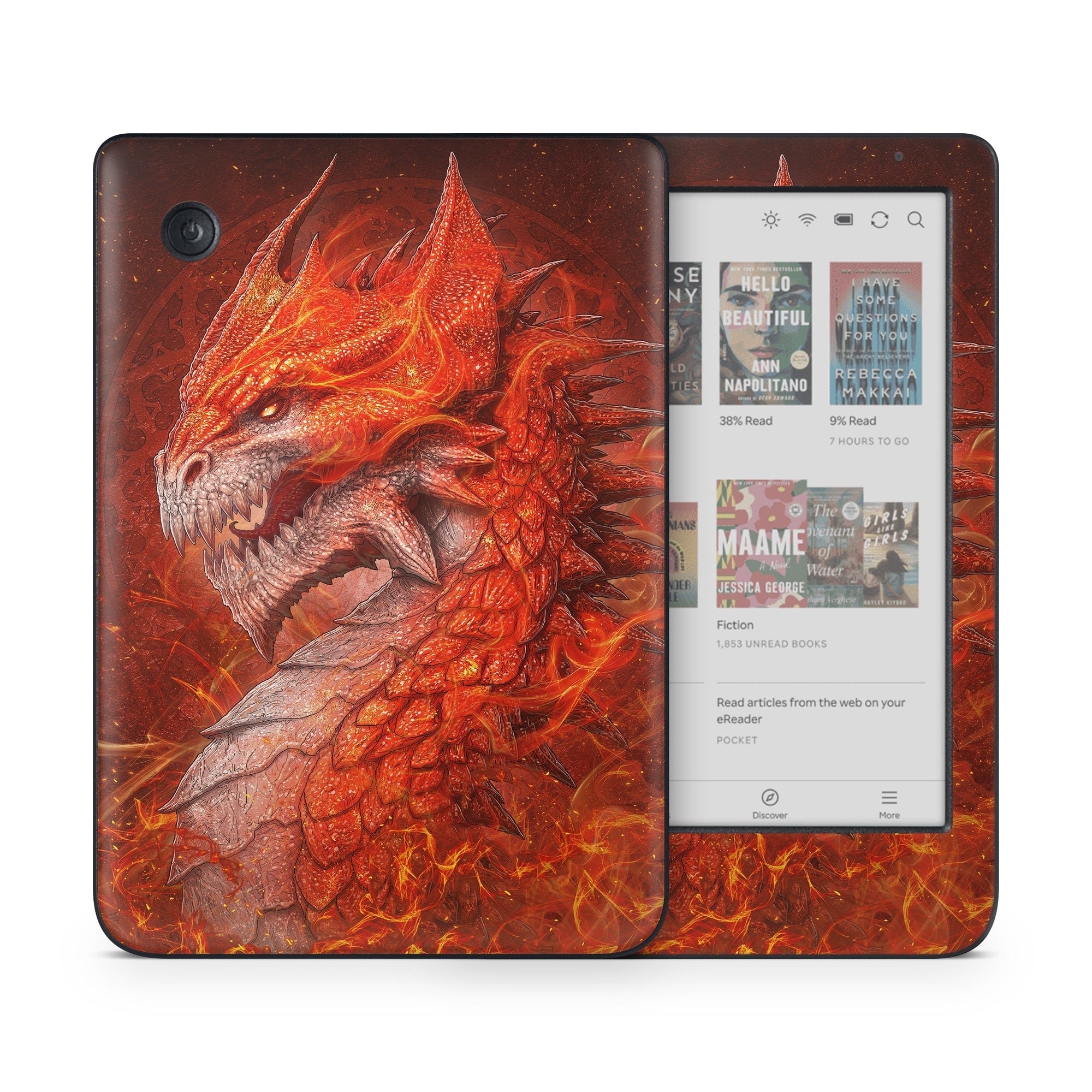 Flame Dragon - Kobo Clara Colour Skin