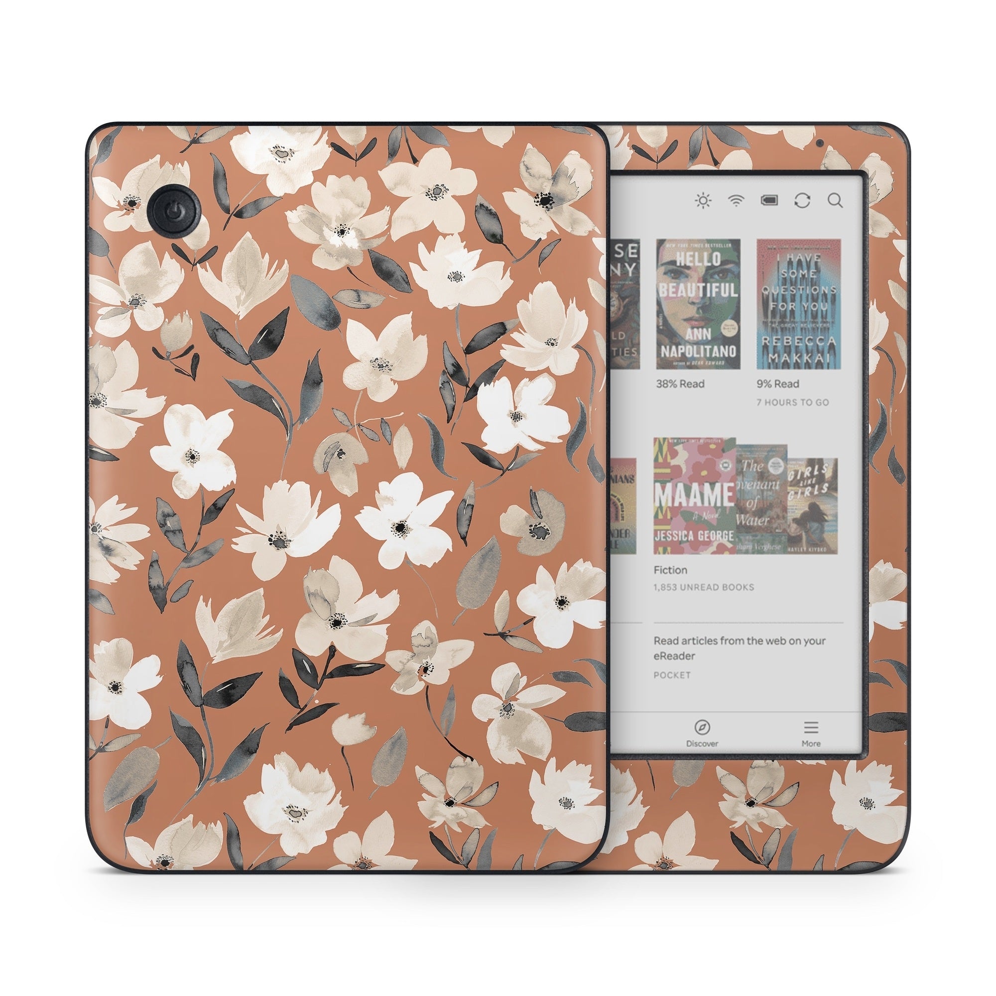 Fresh Flowers Copper - Kobo Clara Colour Skin