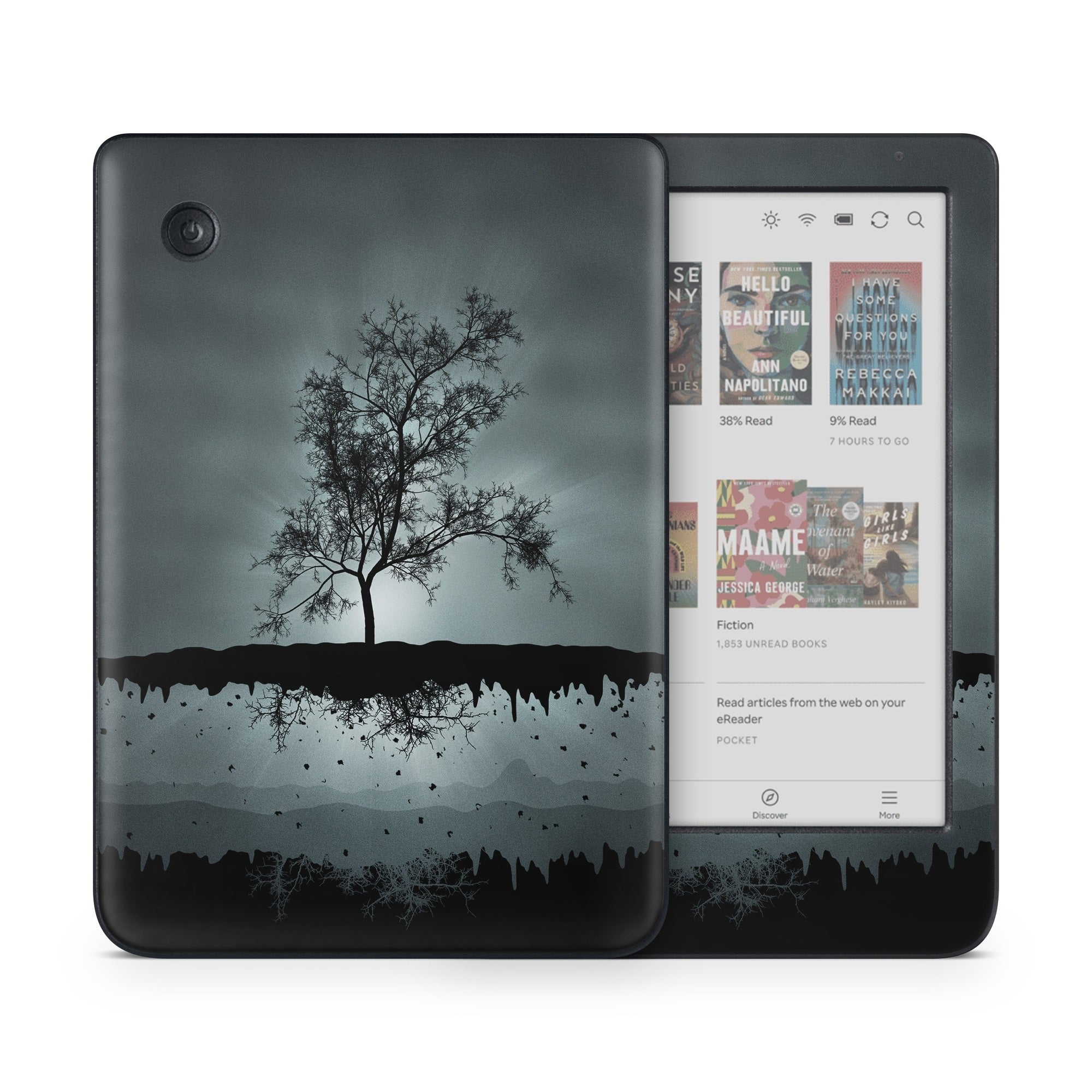 Flying Tree Black - Kobo Clara Colour Skin