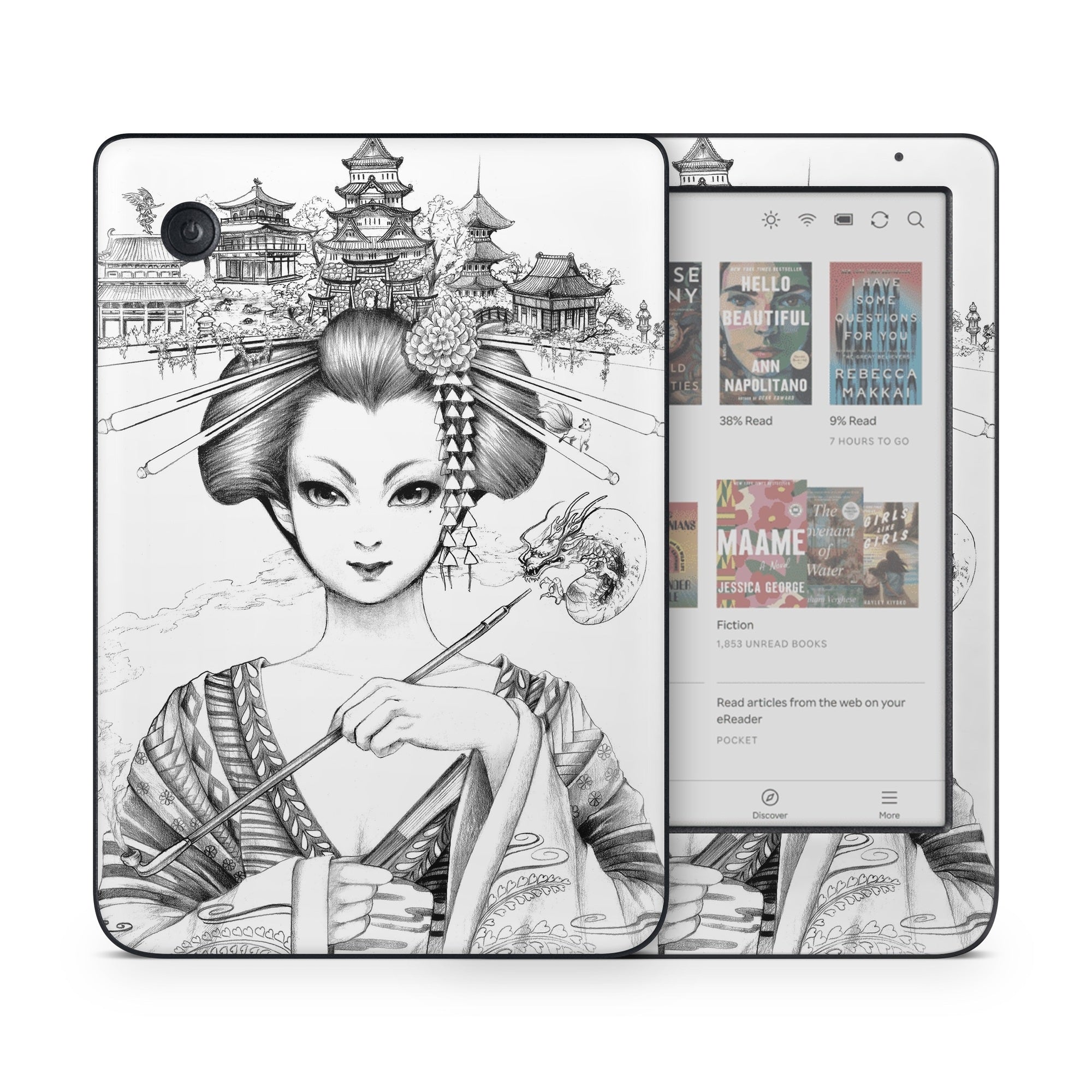 Geisha Sketch - Kobo Clara Colour Skin