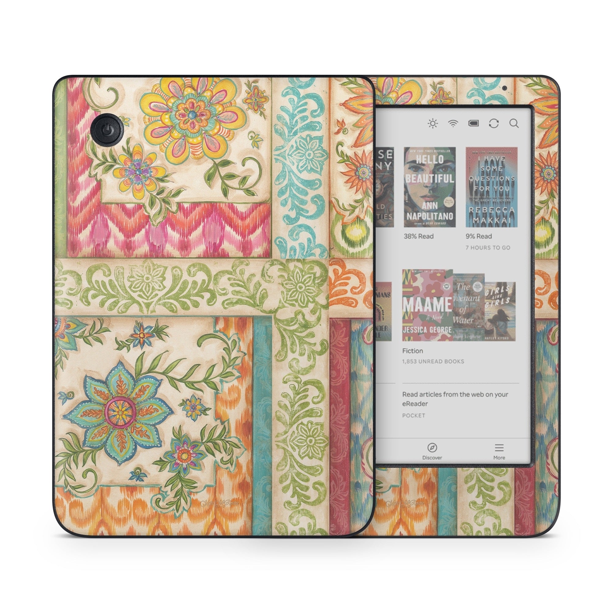 Ikat Floral - Kobo Clara Colour Skin