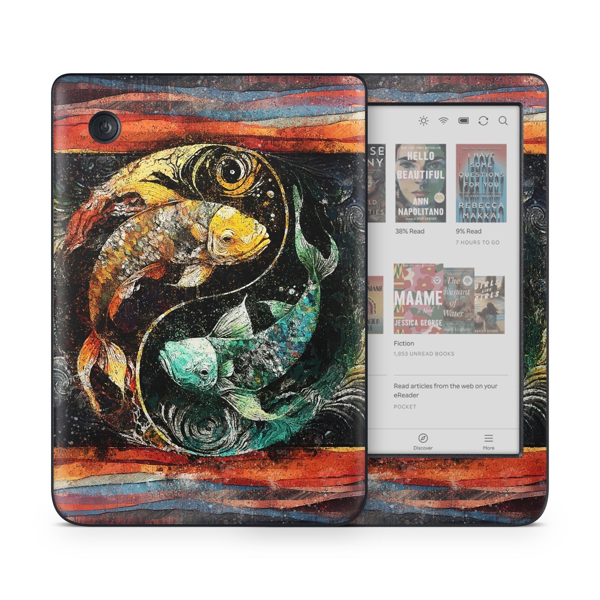 Koi Fish Yin Yang - Kobo Clara Colour Skin