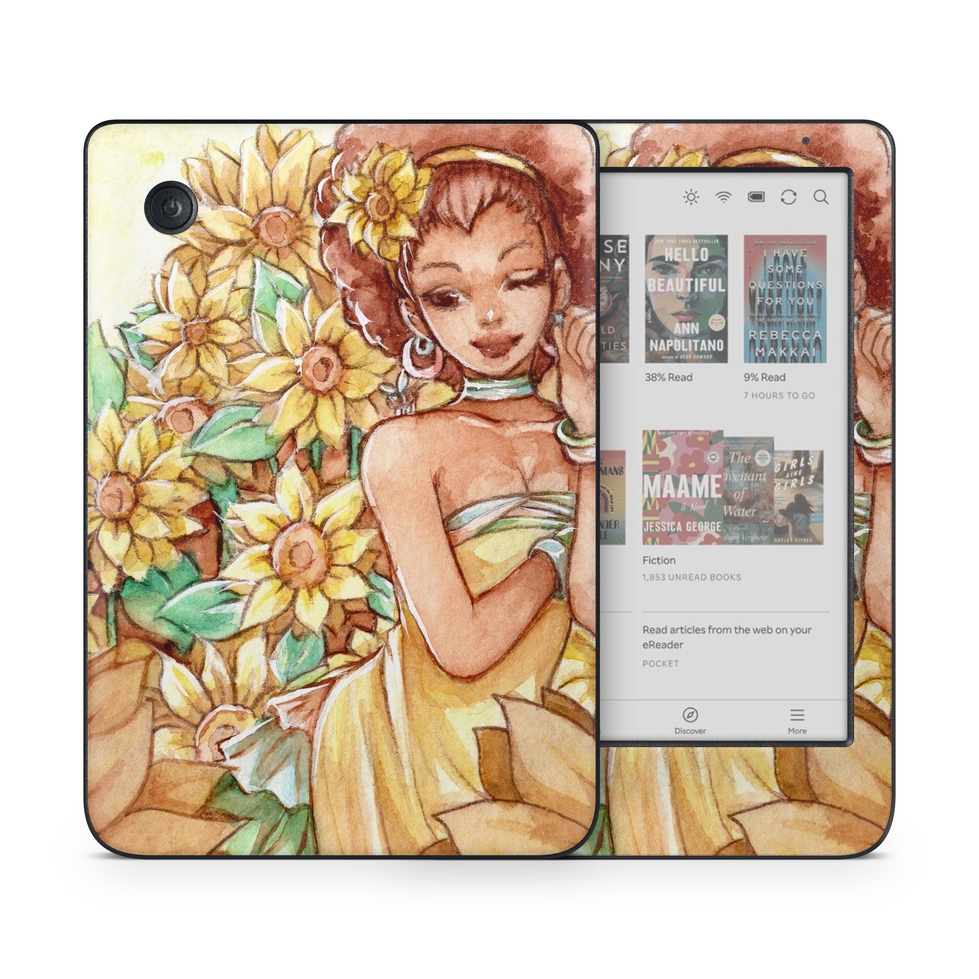 Lady Sunflower - Kobo Clara Colour Skin