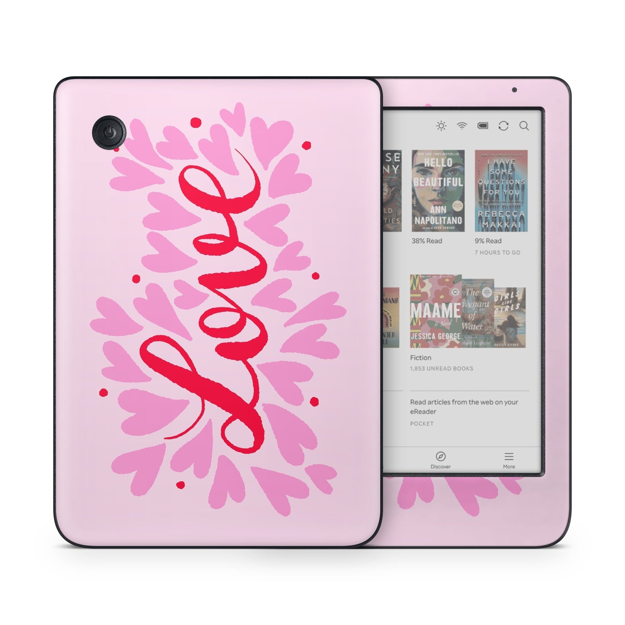 Love Hearts - Kobo Clara Colour Skin