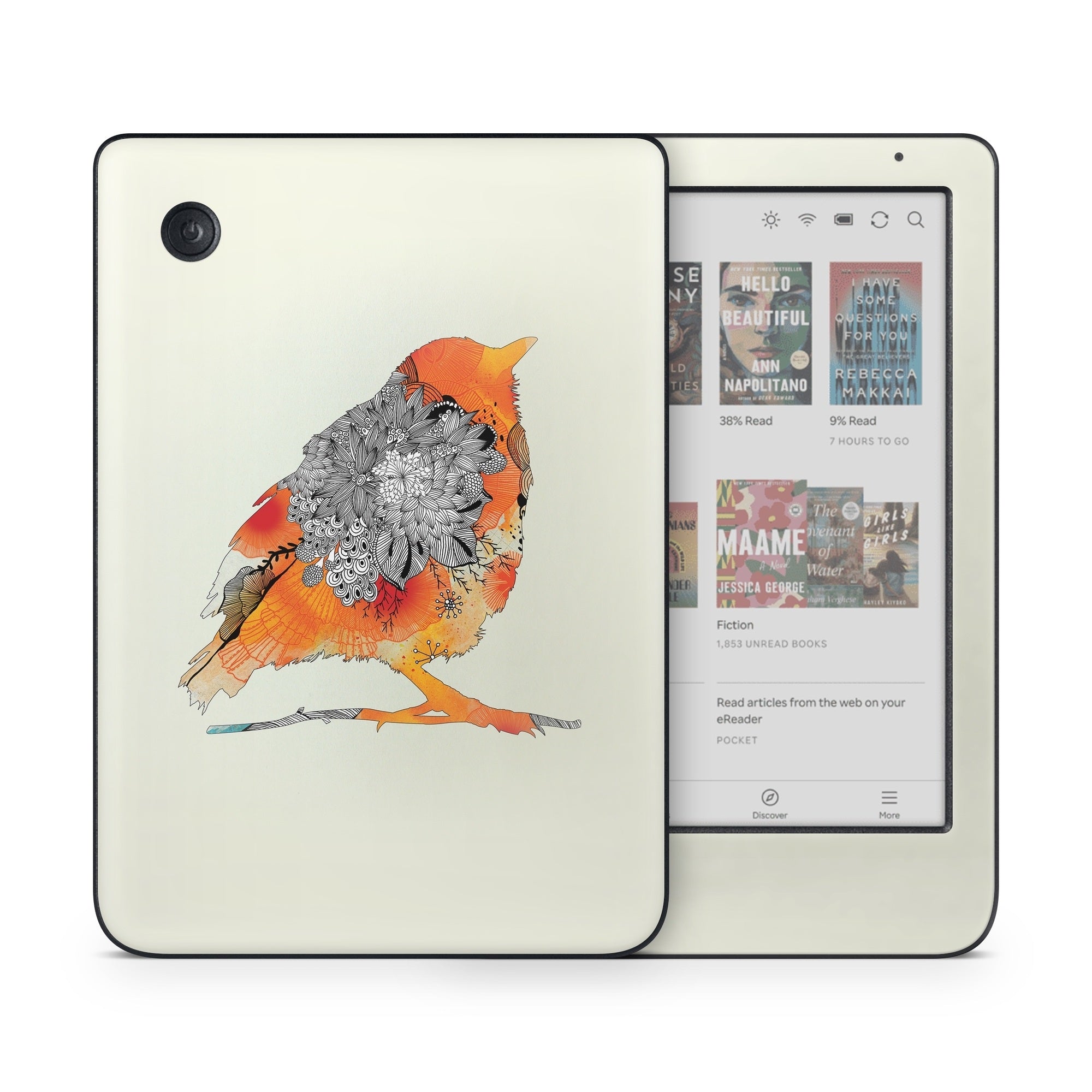 Orange Bird - Kobo Clara Colour Skin