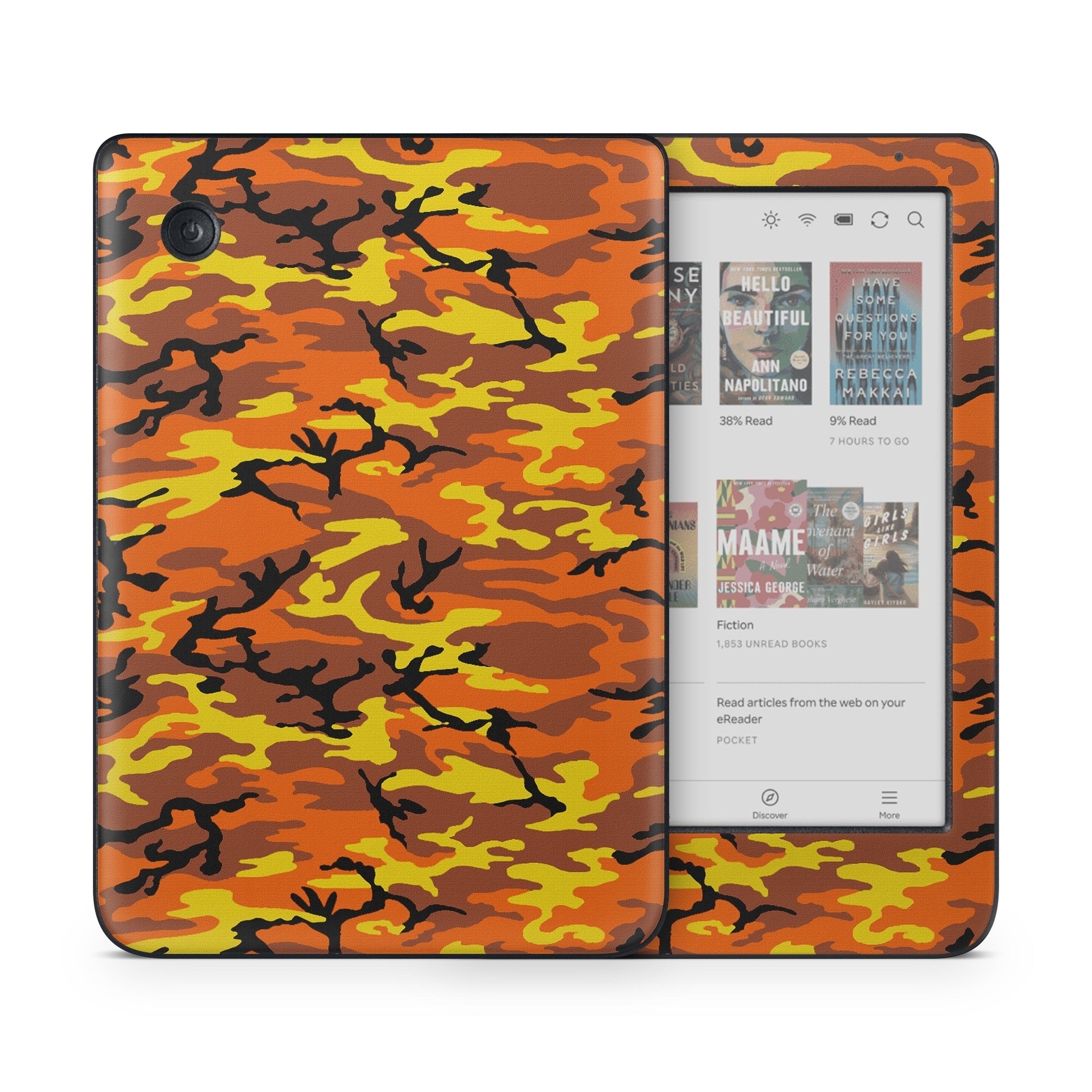 Orange Camo - Kobo Clara Colour Skin