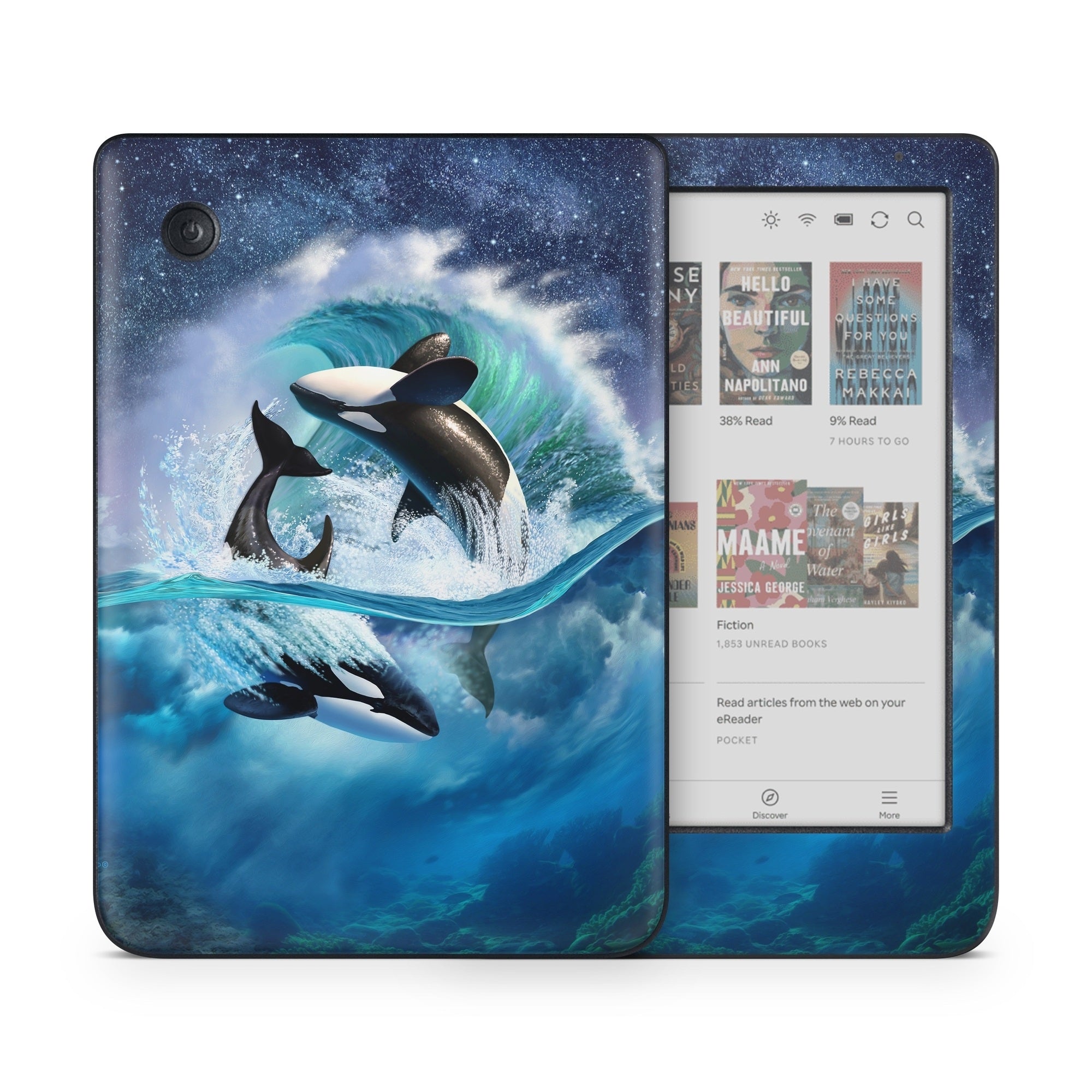 Orca Wave - Kobo Clara Colour Skin