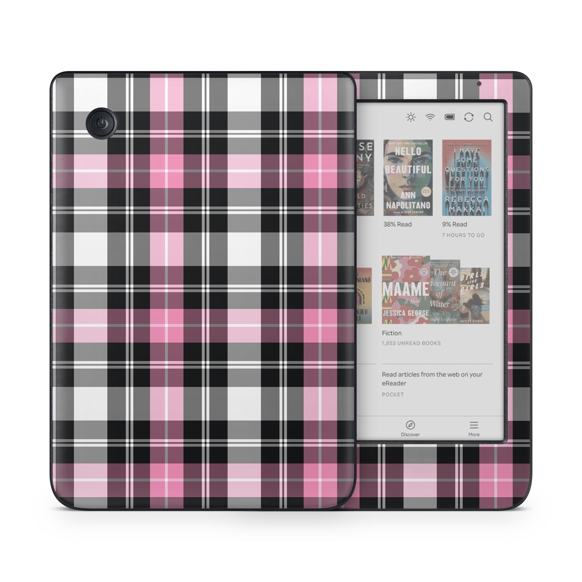 Pink Plaid - Kobo Clara Colour Skin