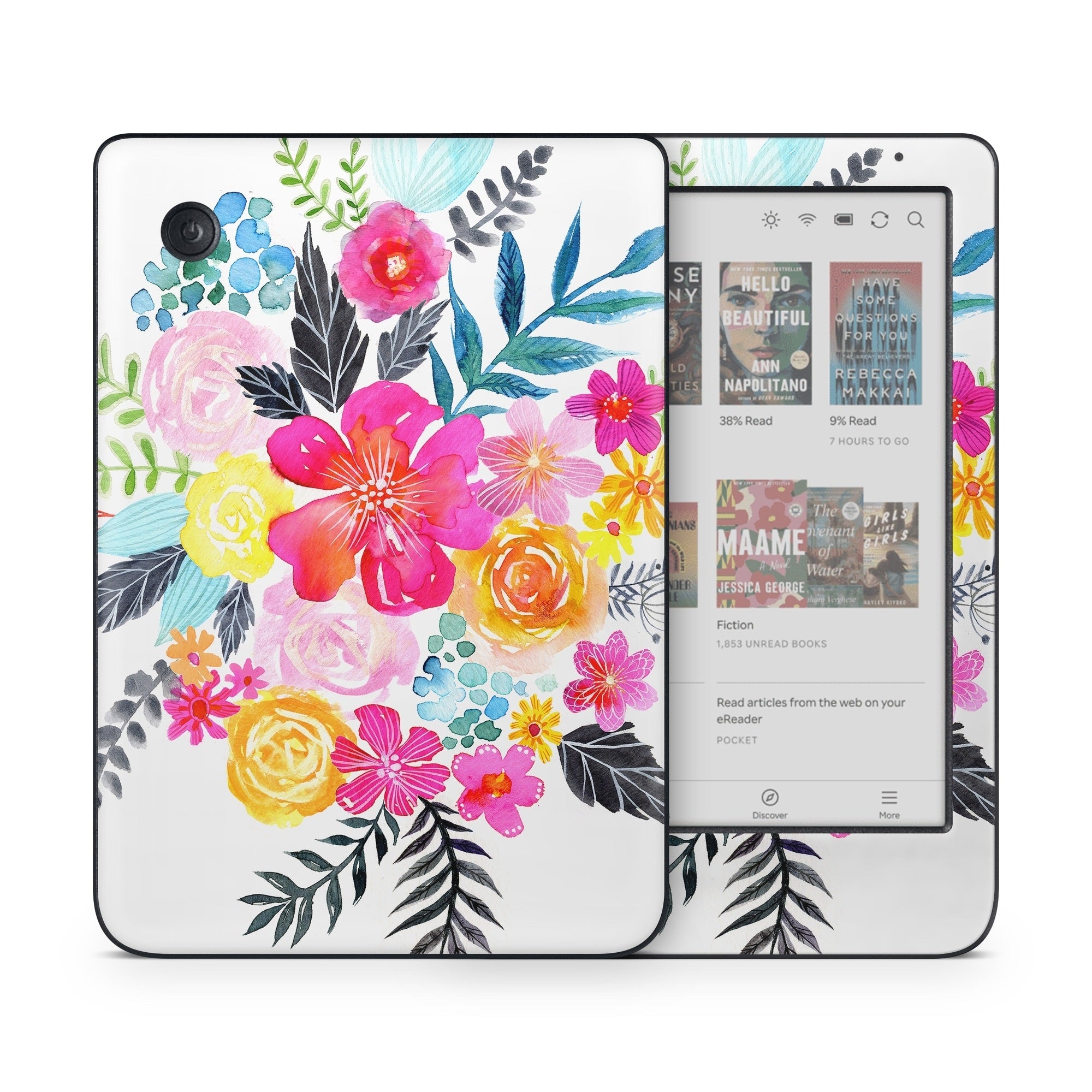 Pink Bouquet - Kobo Clara Colour Skin