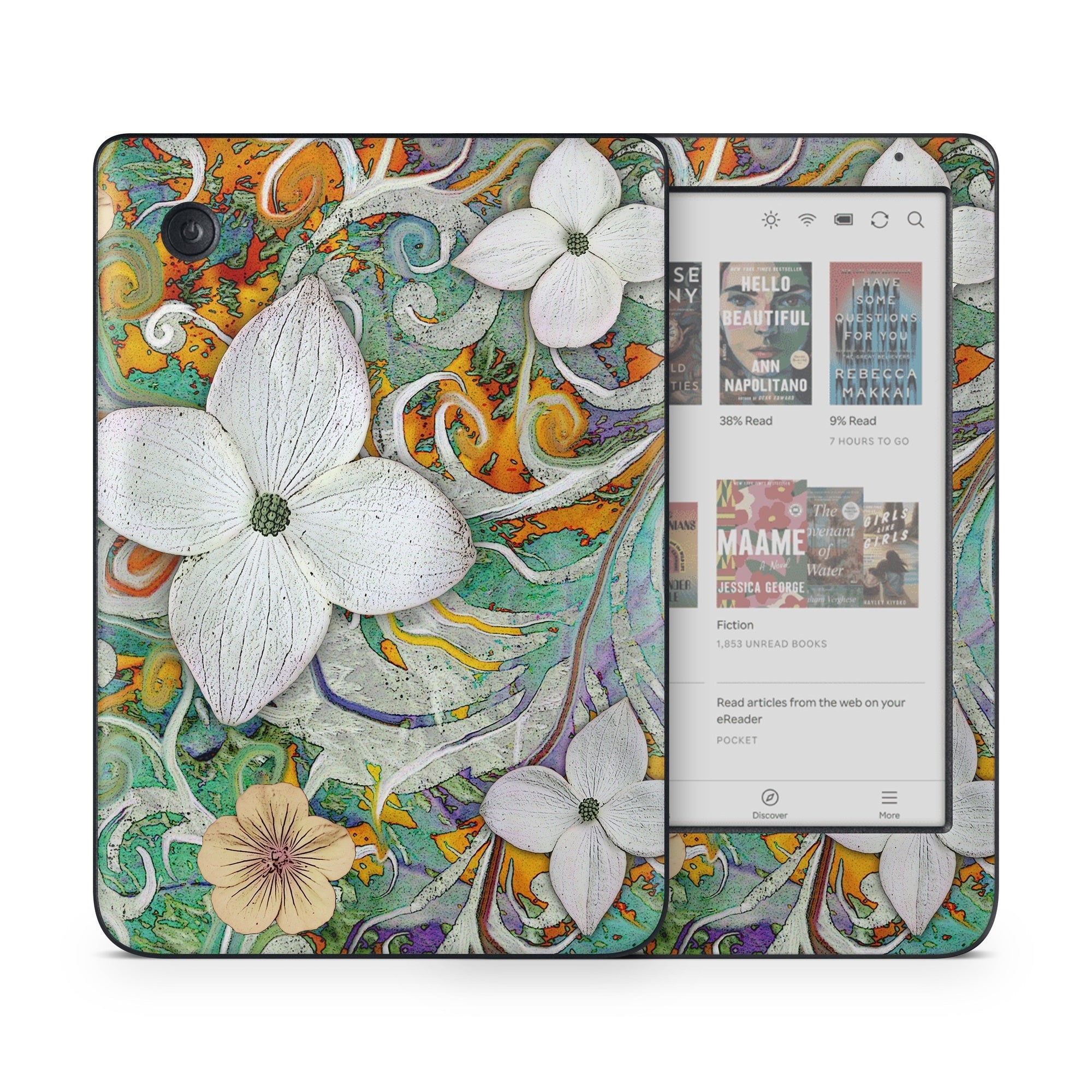 Sangria Flora - Kobo Clara Colour Skin