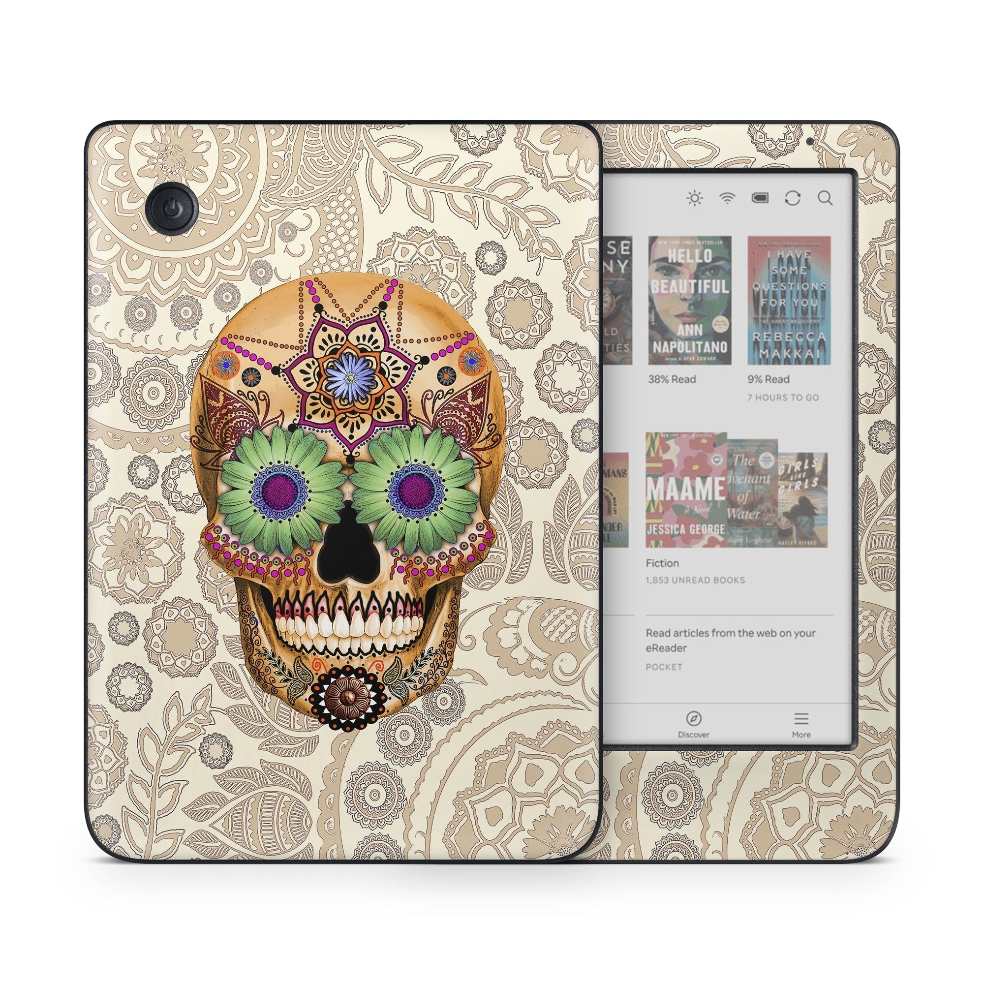 Sugar Skull Bone - Kobo Clara Colour Skin