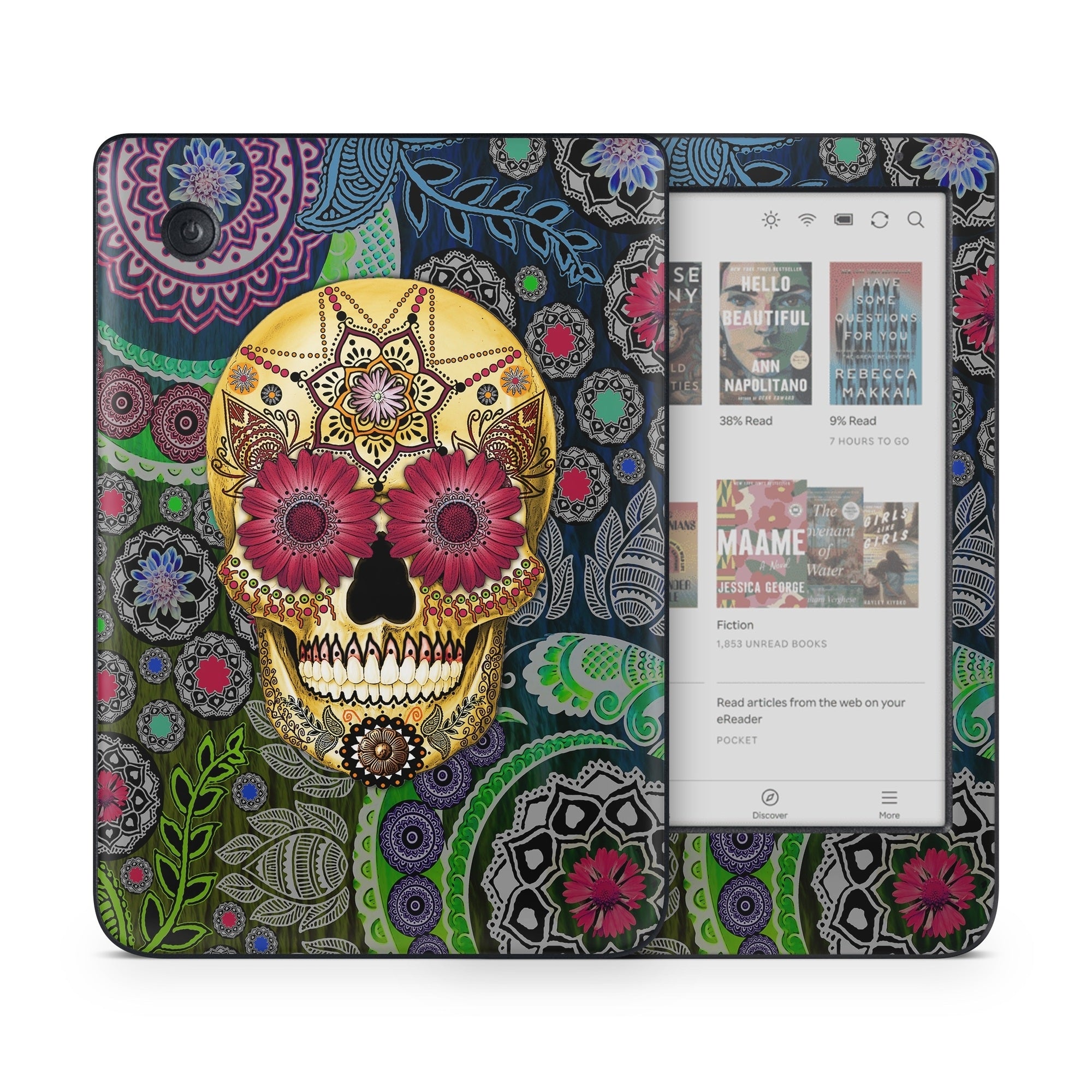 Sugar Skull Paisley - Kobo Clara Colour Skin