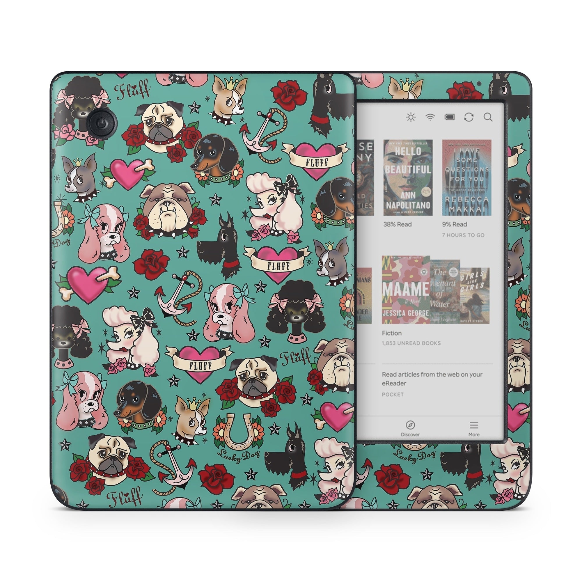 Tattoo Dogs - Kobo Clara Colour Skin