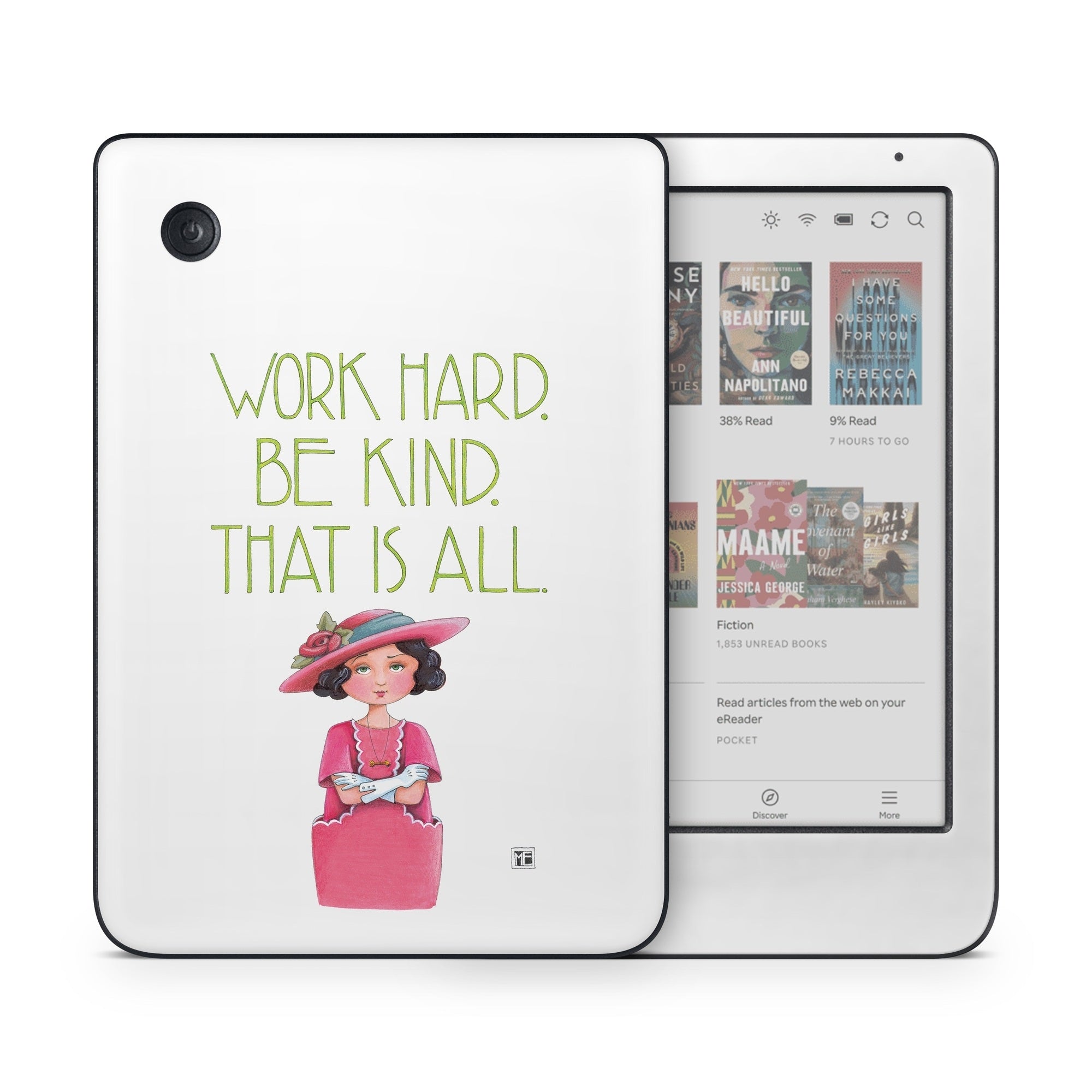 Work Hard - Kobo Clara Colour Skin