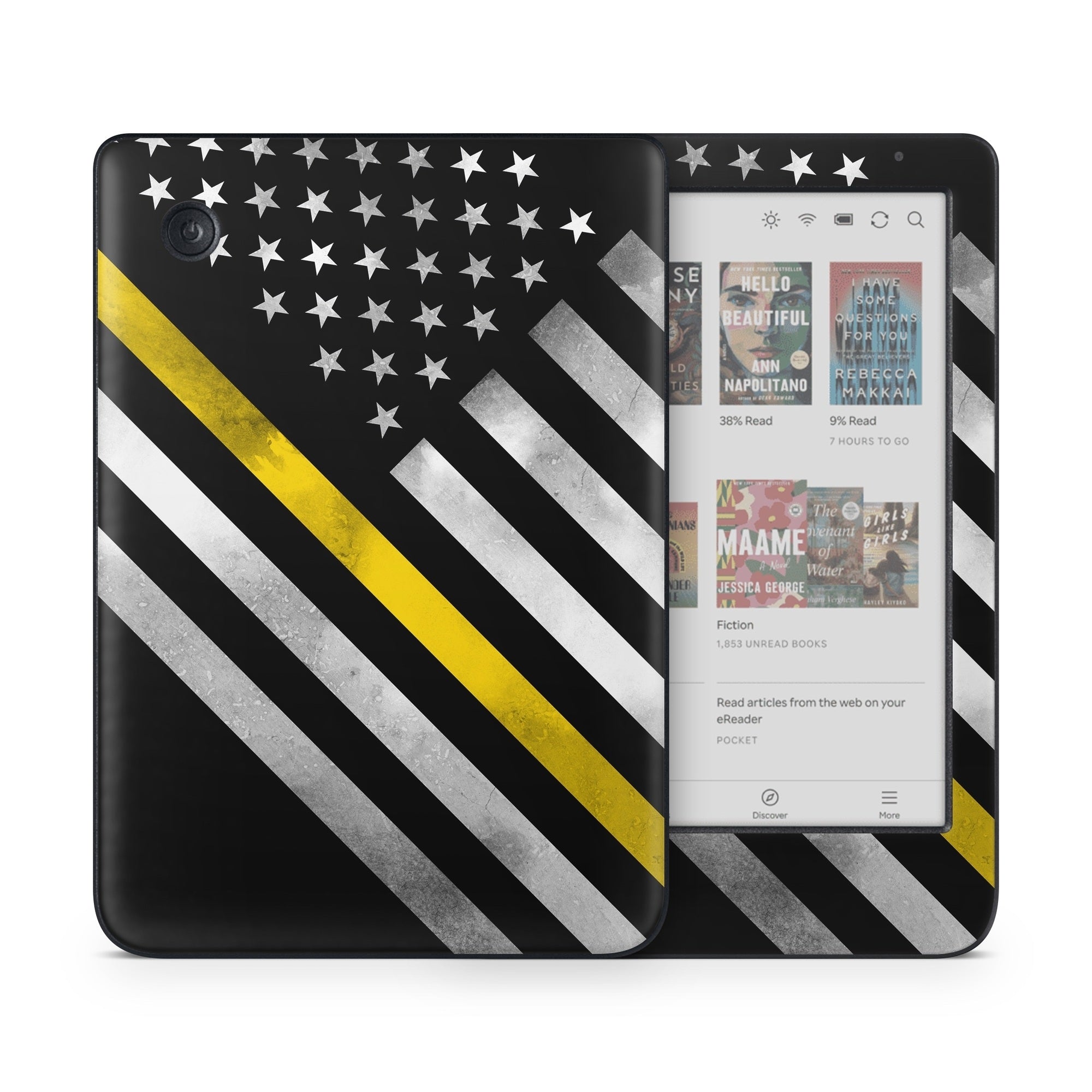 Thin Yellow Line Hero - Kobo Clara Colour Skin