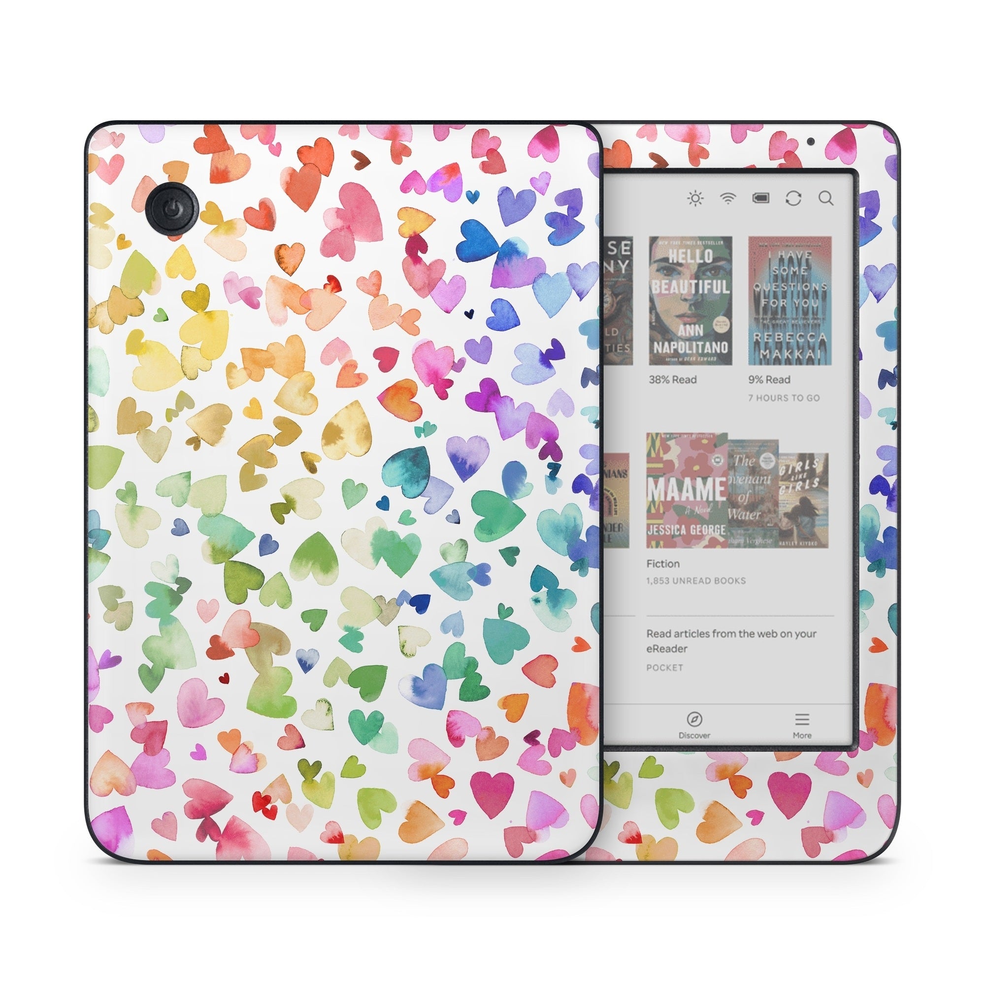 Valentines Love Hearts - Kobo Clara Colour Skin