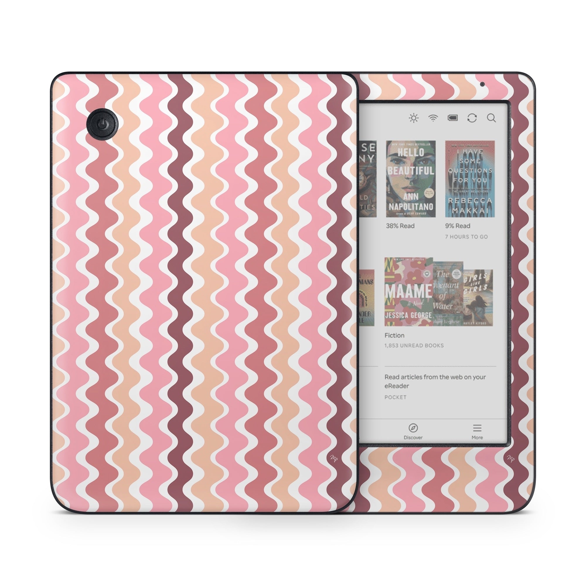 Pink Waves - Kobo Clara Colour Skin