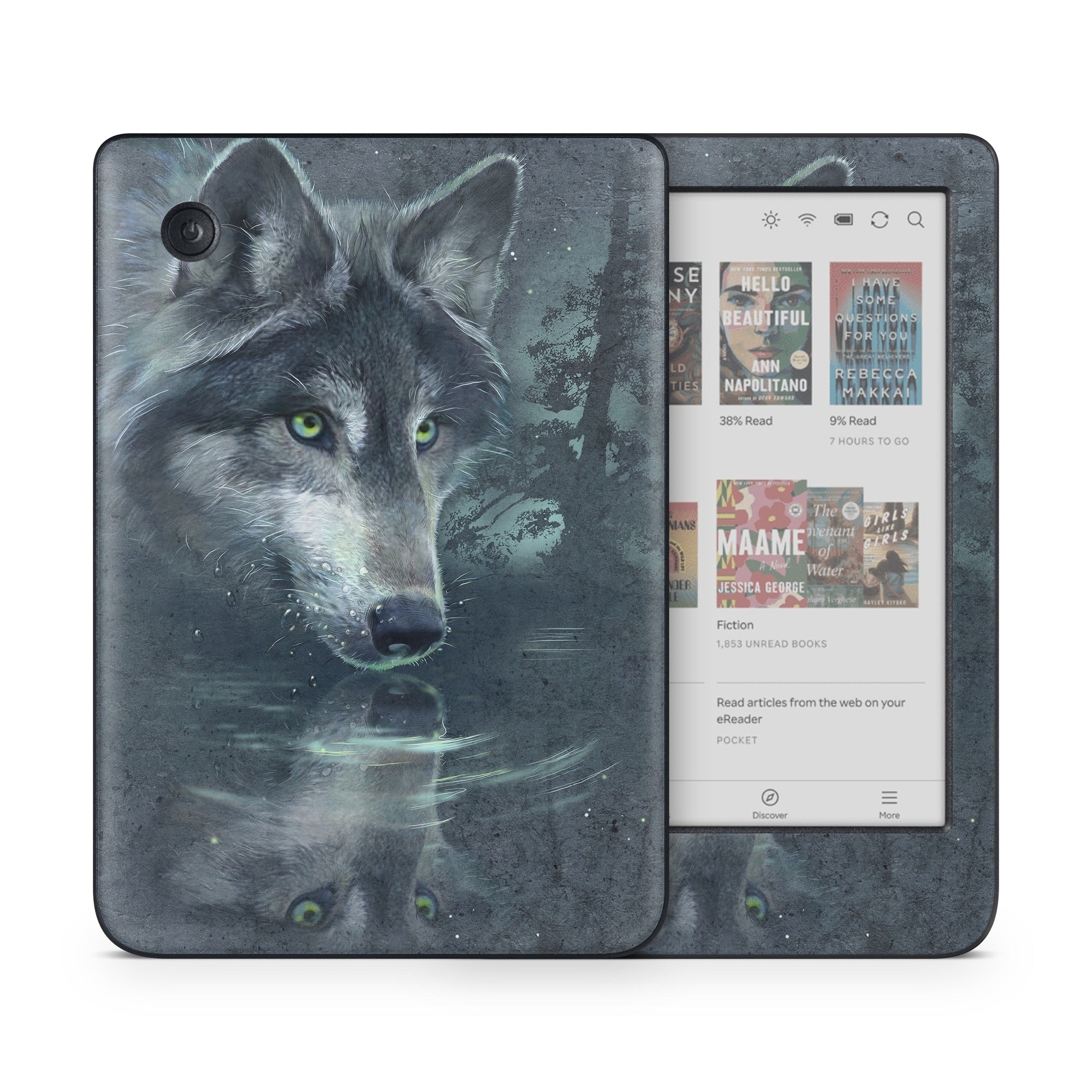 Wolf Reflection - Kobo Clara Colour Skin