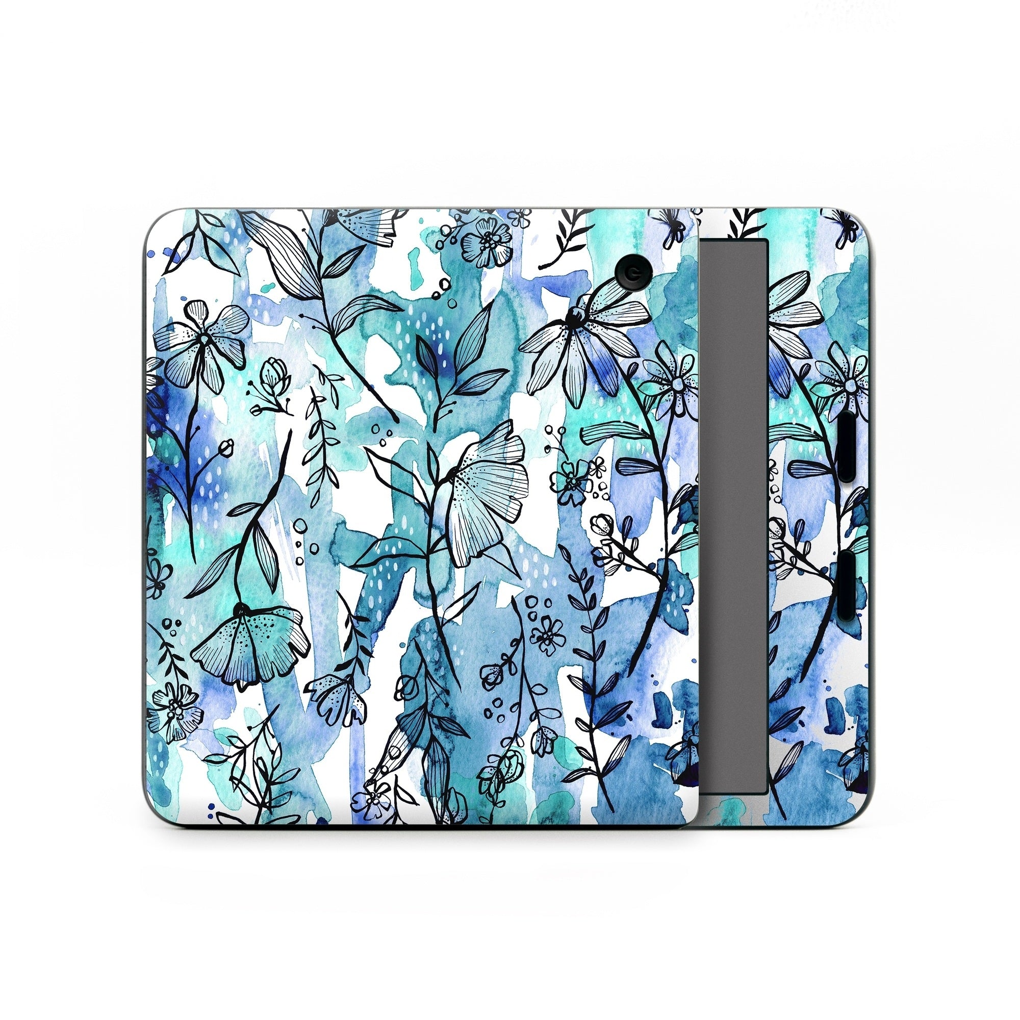 Blue Ink Floral - Kobo Libra Colour Skin