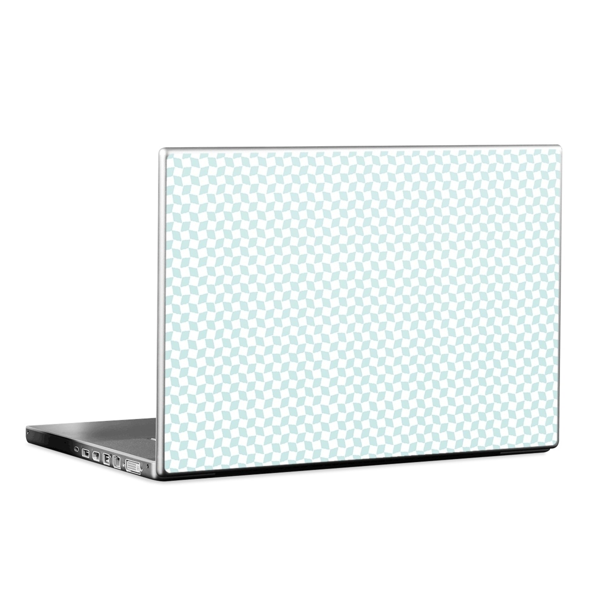 Checker Light Blue - Laptop Lid Skin