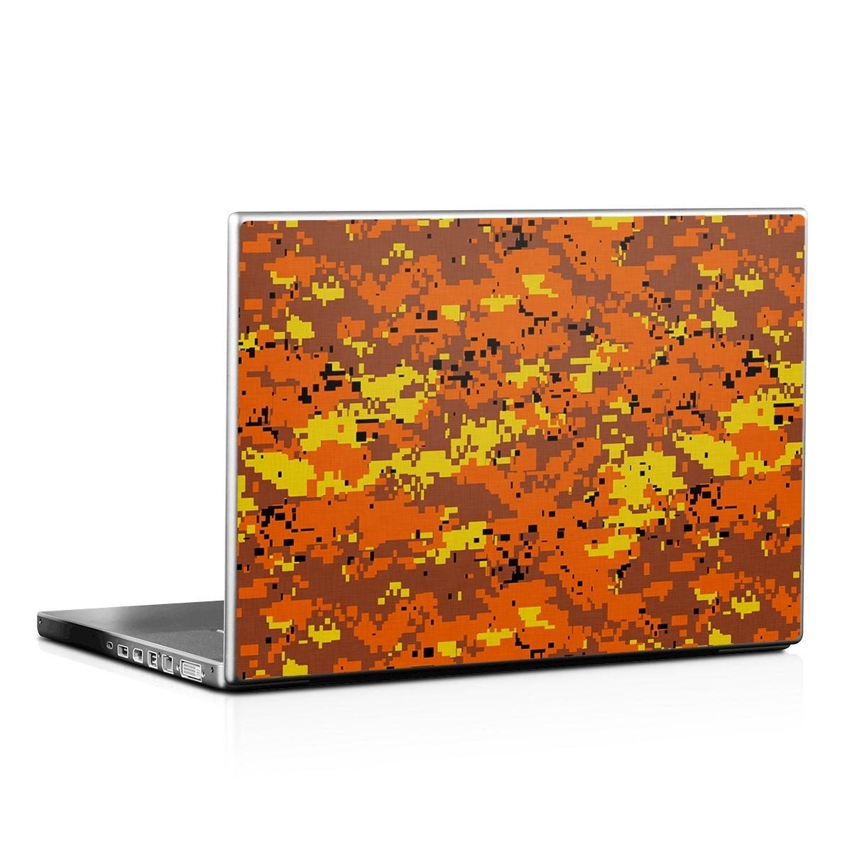 Digital Orange Camo - Laptop Lid Skin